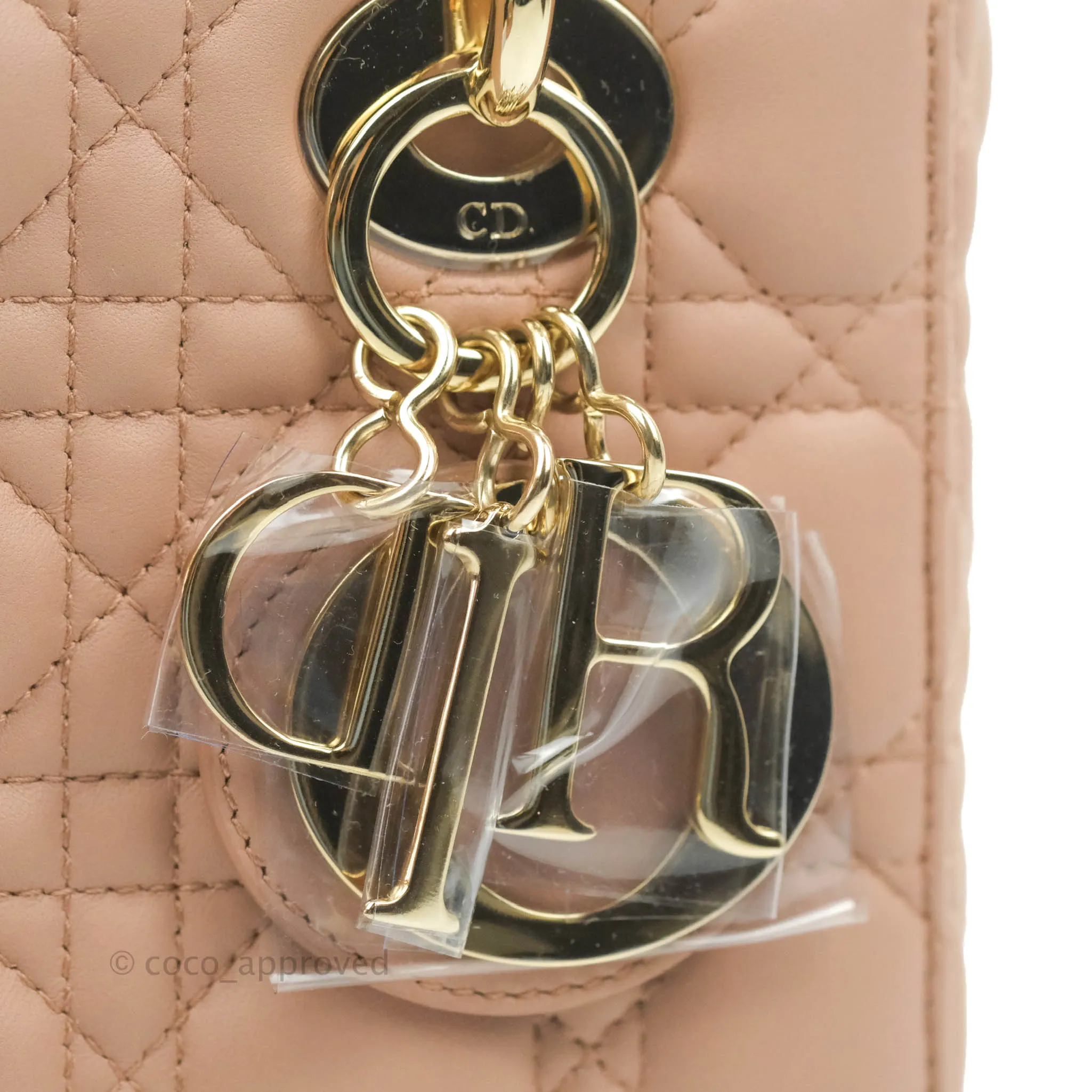 Christian Dior My ABCDior Lady Dior Fard Blush Lambskin Gold Hardware