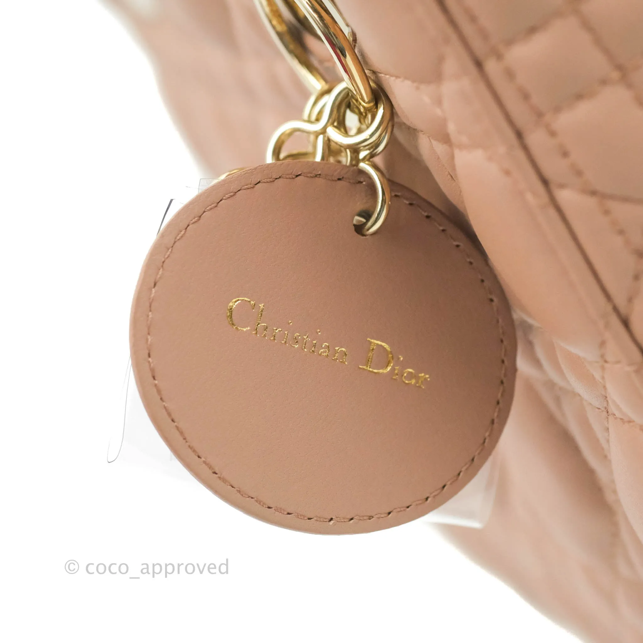 Christian Dior My ABCDior Lady Dior Fard Blush Lambskin Gold Hardware