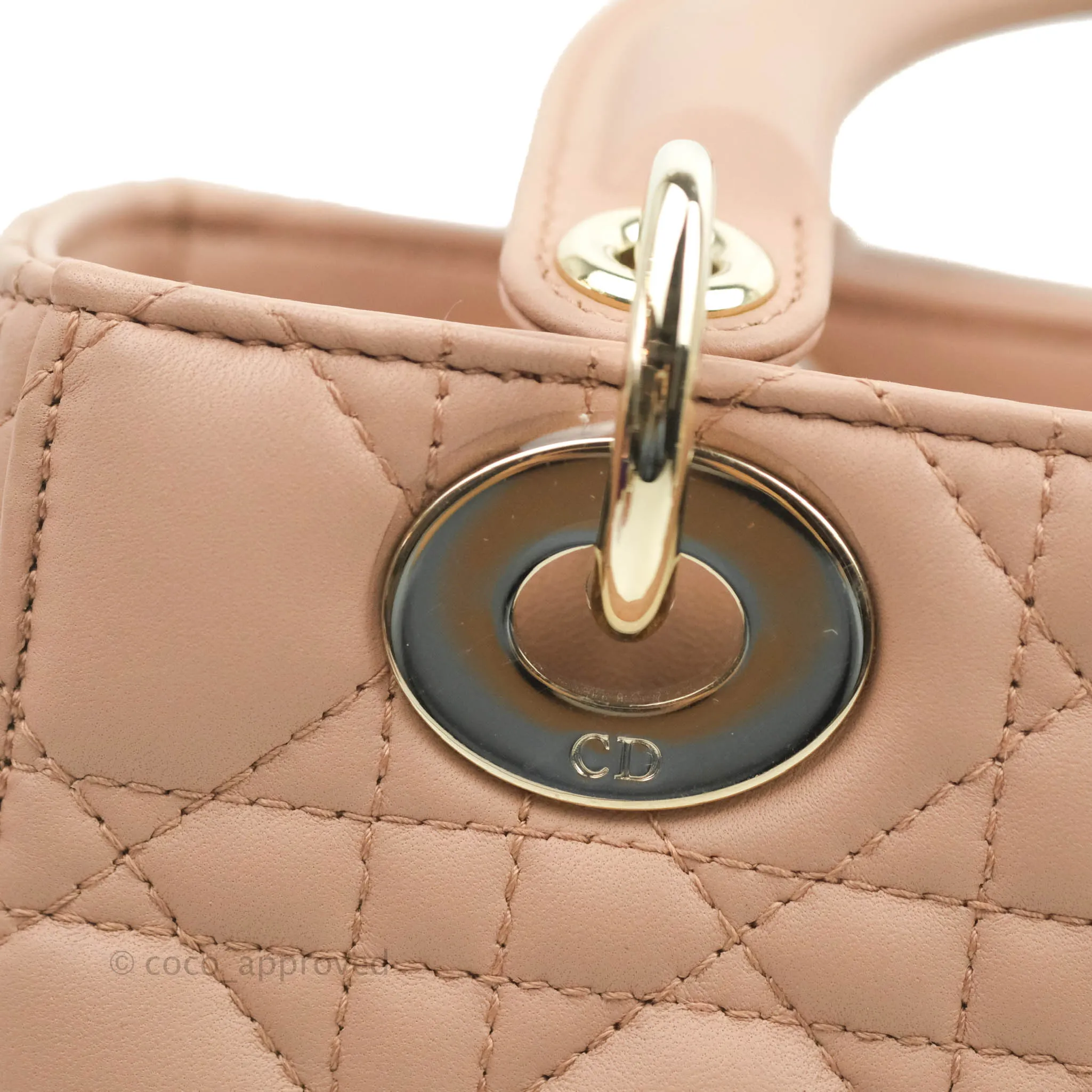 Christian Dior My ABCDior Lady Dior Fard Blush Lambskin Gold Hardware