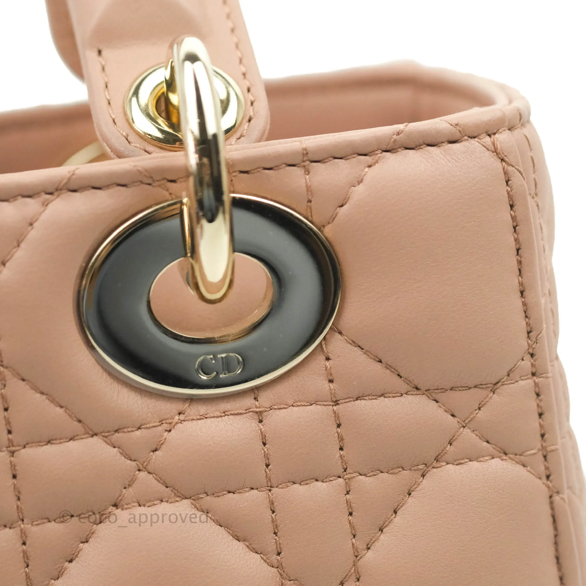 Christian Dior My ABCDior Lady Dior Fard Blush Lambskin Gold Hardware