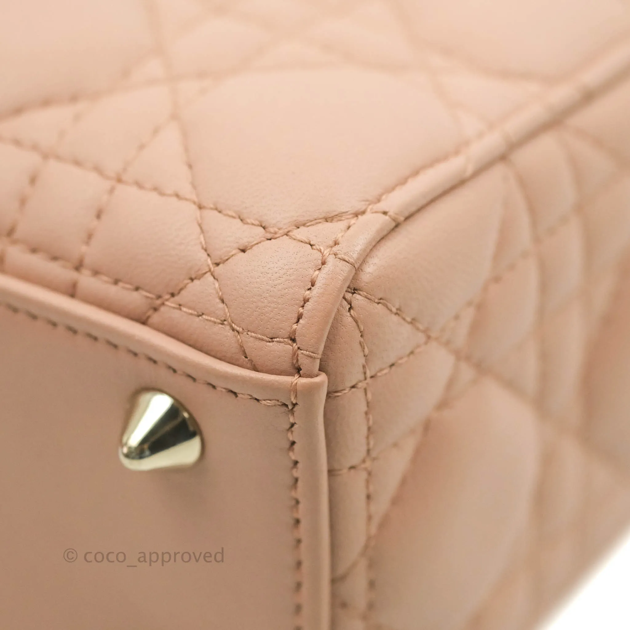 Christian Dior My ABCDior Lady Dior Fard Blush Lambskin Gold Hardware