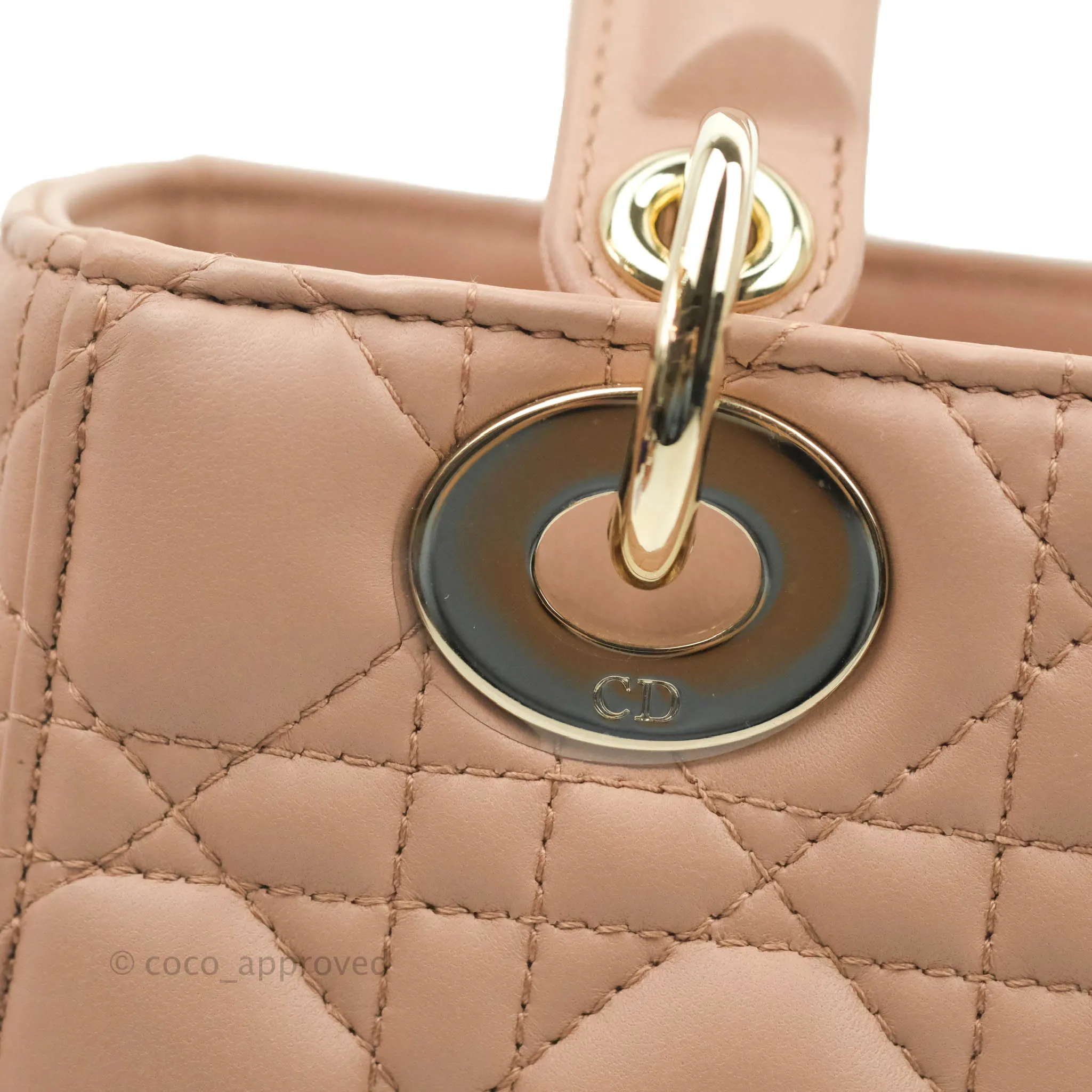 Christian Dior My ABCDior Lady Dior Fard Blush Lambskin Gold Hardware