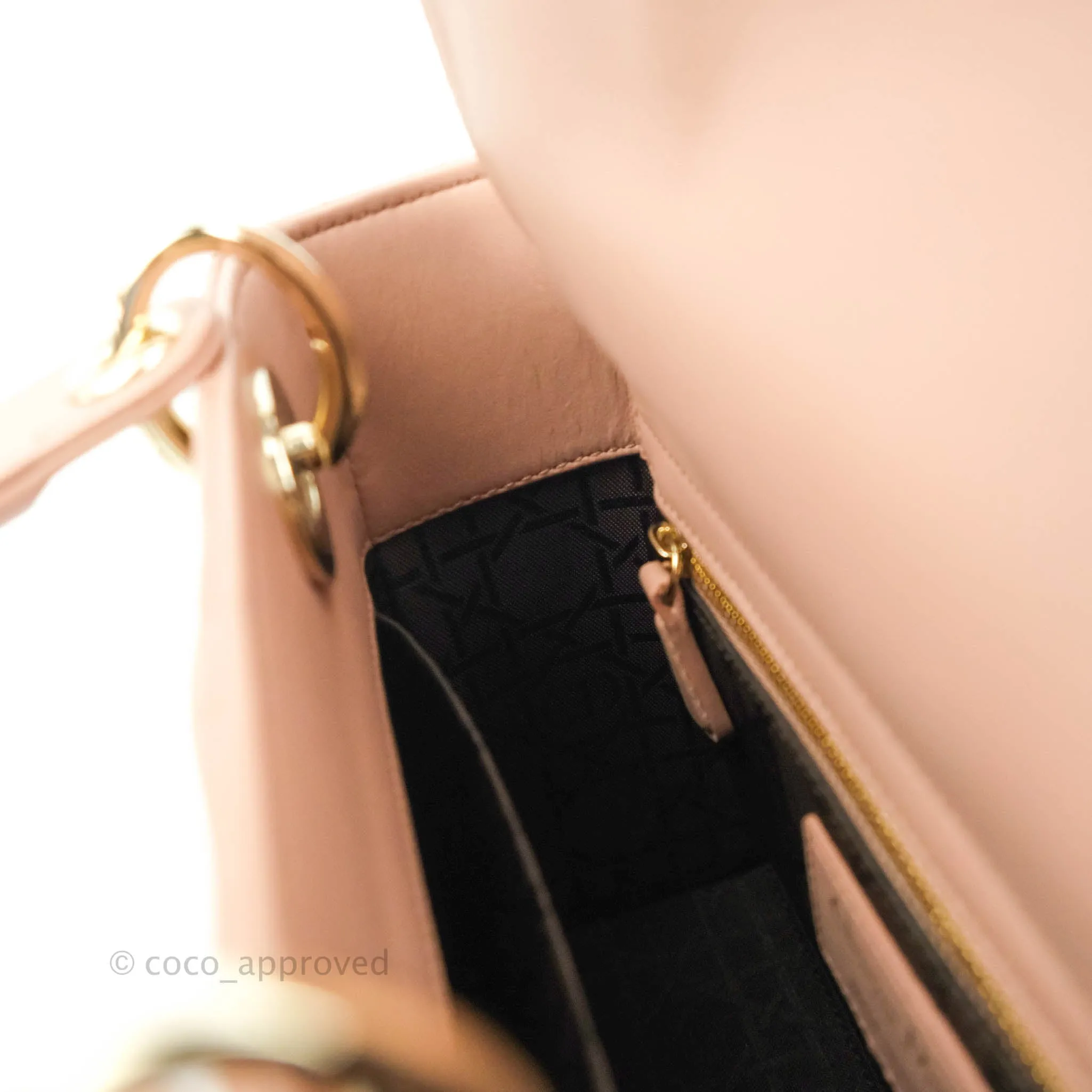 Christian Dior My ABCDior Lady Dior Fard Blush Lambskin Gold Hardware