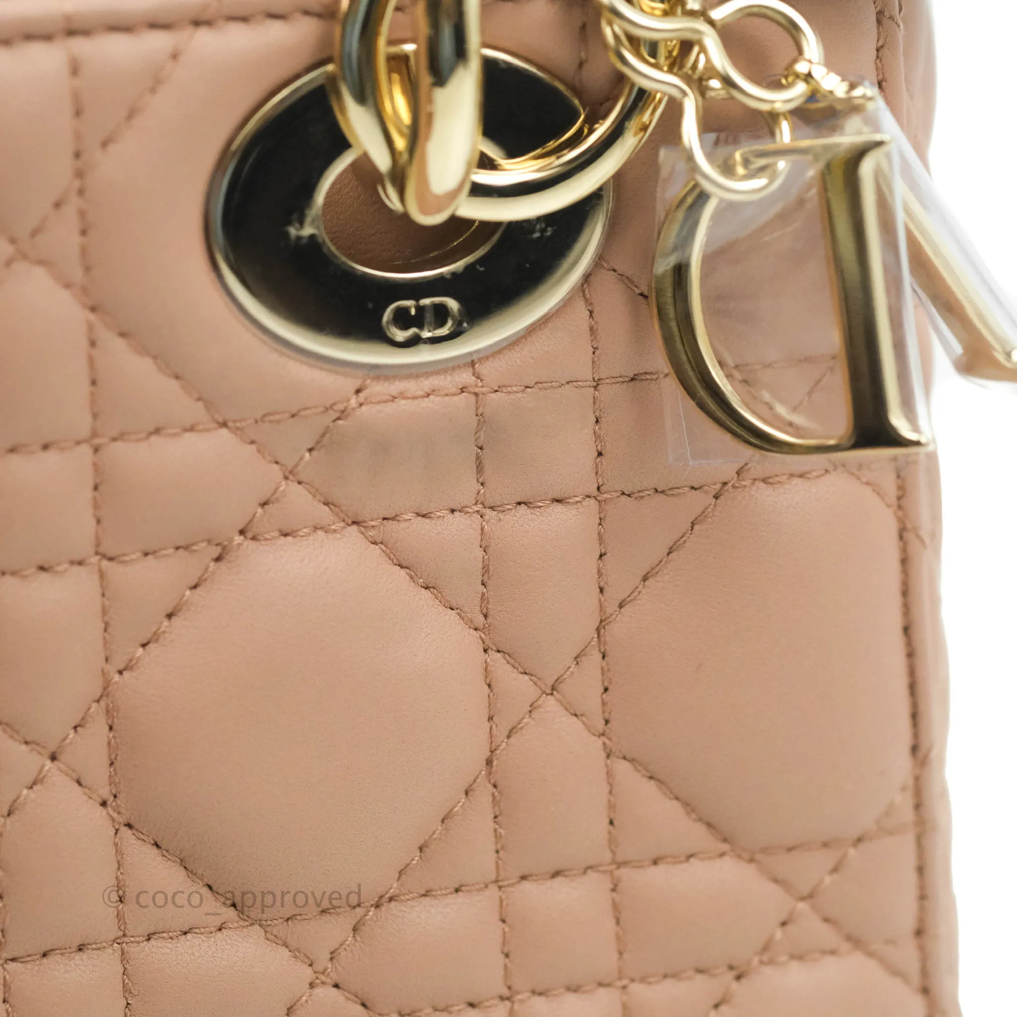 Christian Dior My ABCDior Lady Dior Fard Blush Lambskin Gold Hardware