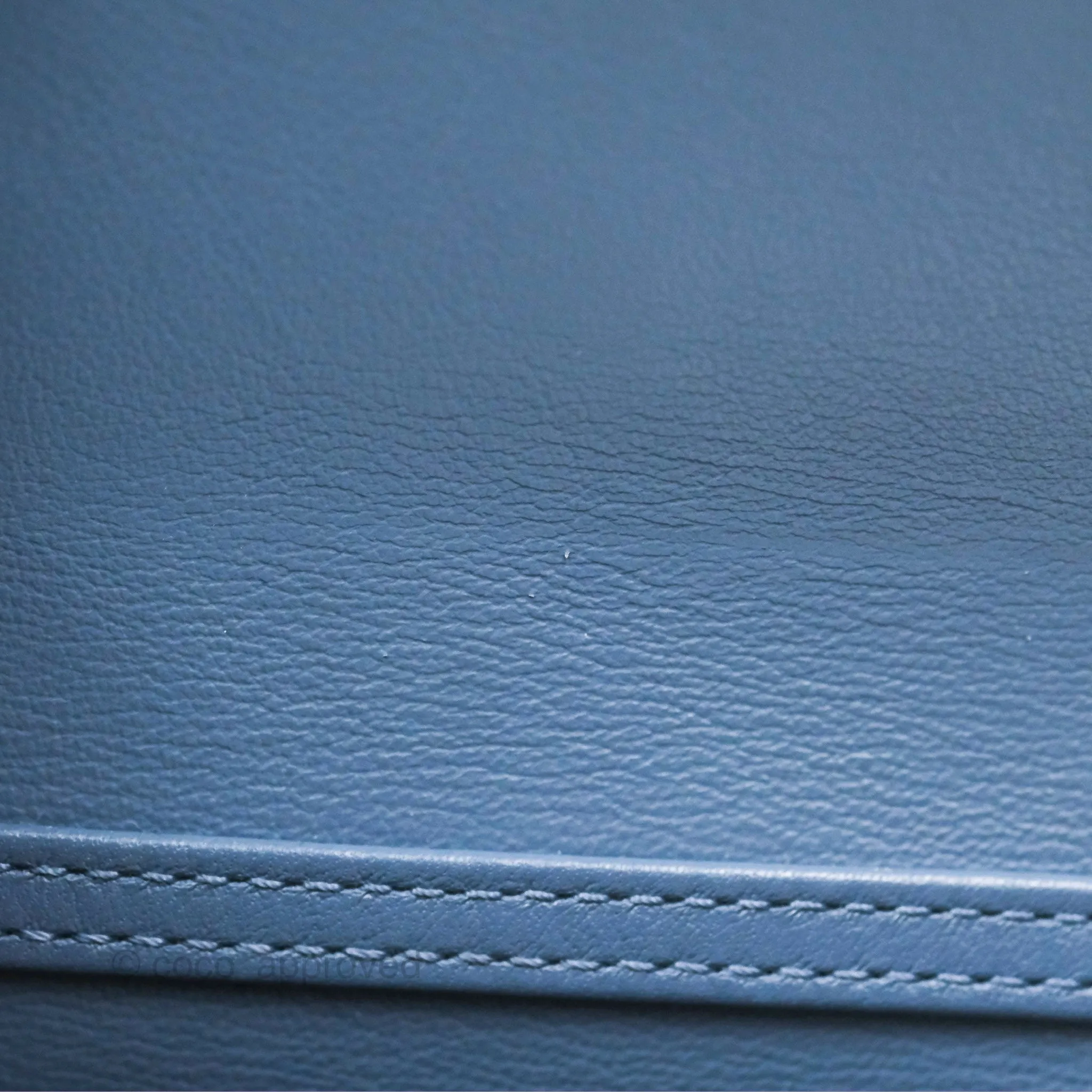 Christian Dior Nano Lady Dior Pouch Cloud Blue Cannage Patent