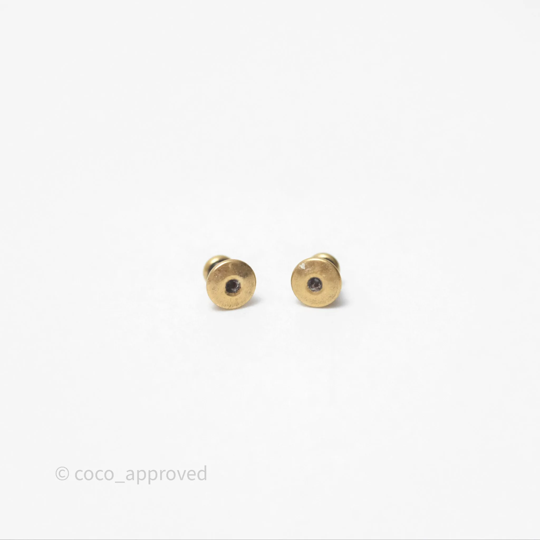 Christian Dior Pearl Crystal Star Earrings Gold Tone