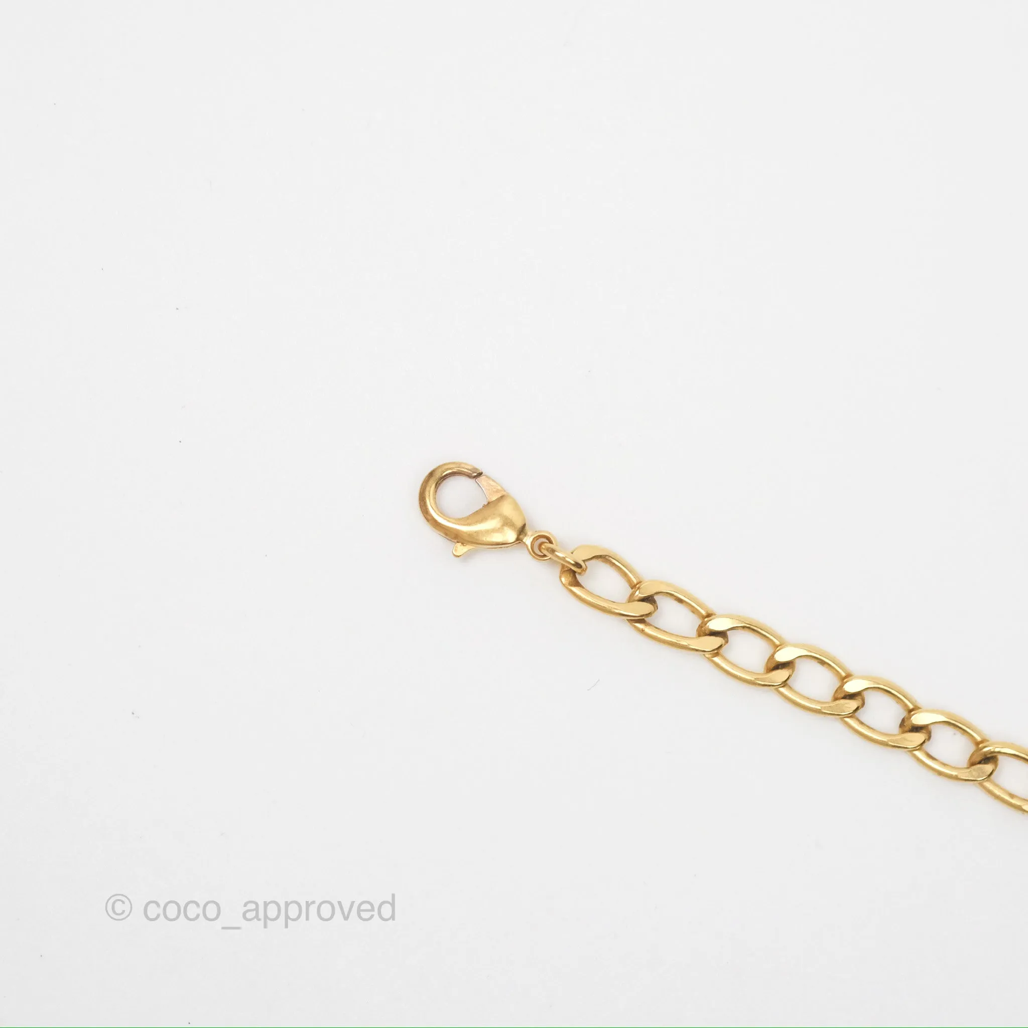 Christian Dior Petit CD Choker Necklace Gold Tone