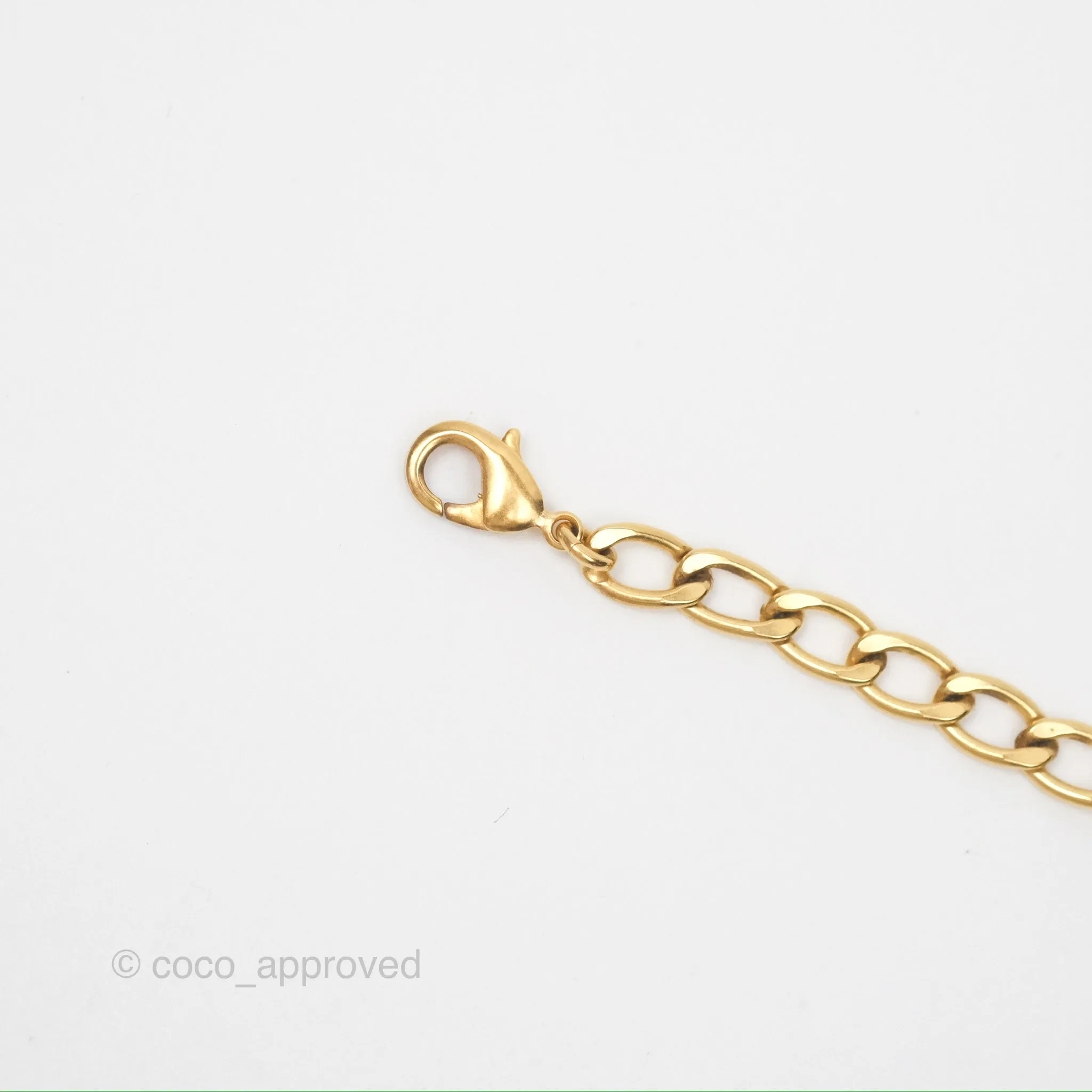 Christian Dior Petit CD Choker Necklace Gold Tone