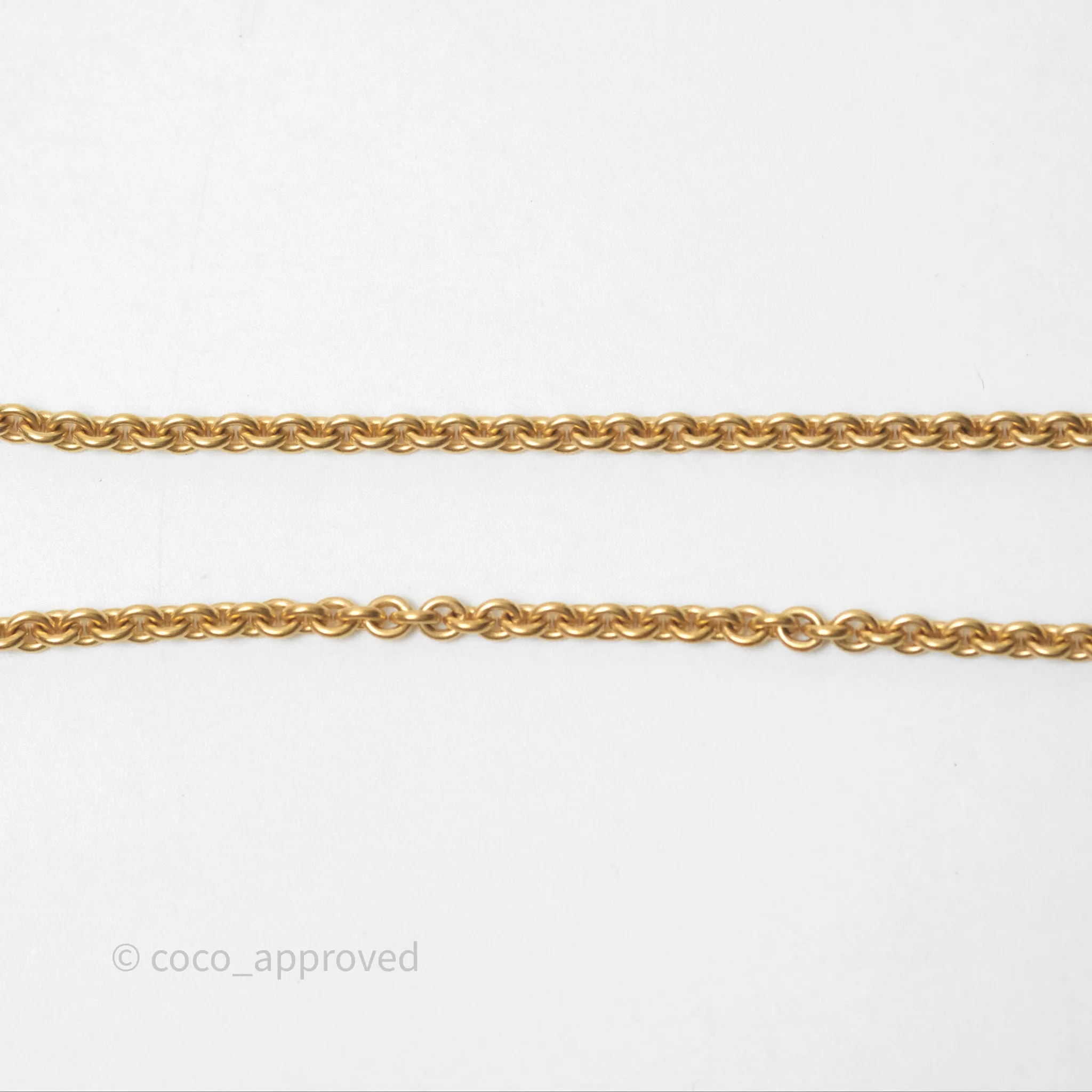 Christian Dior Petit CD Necklace Gold Tone