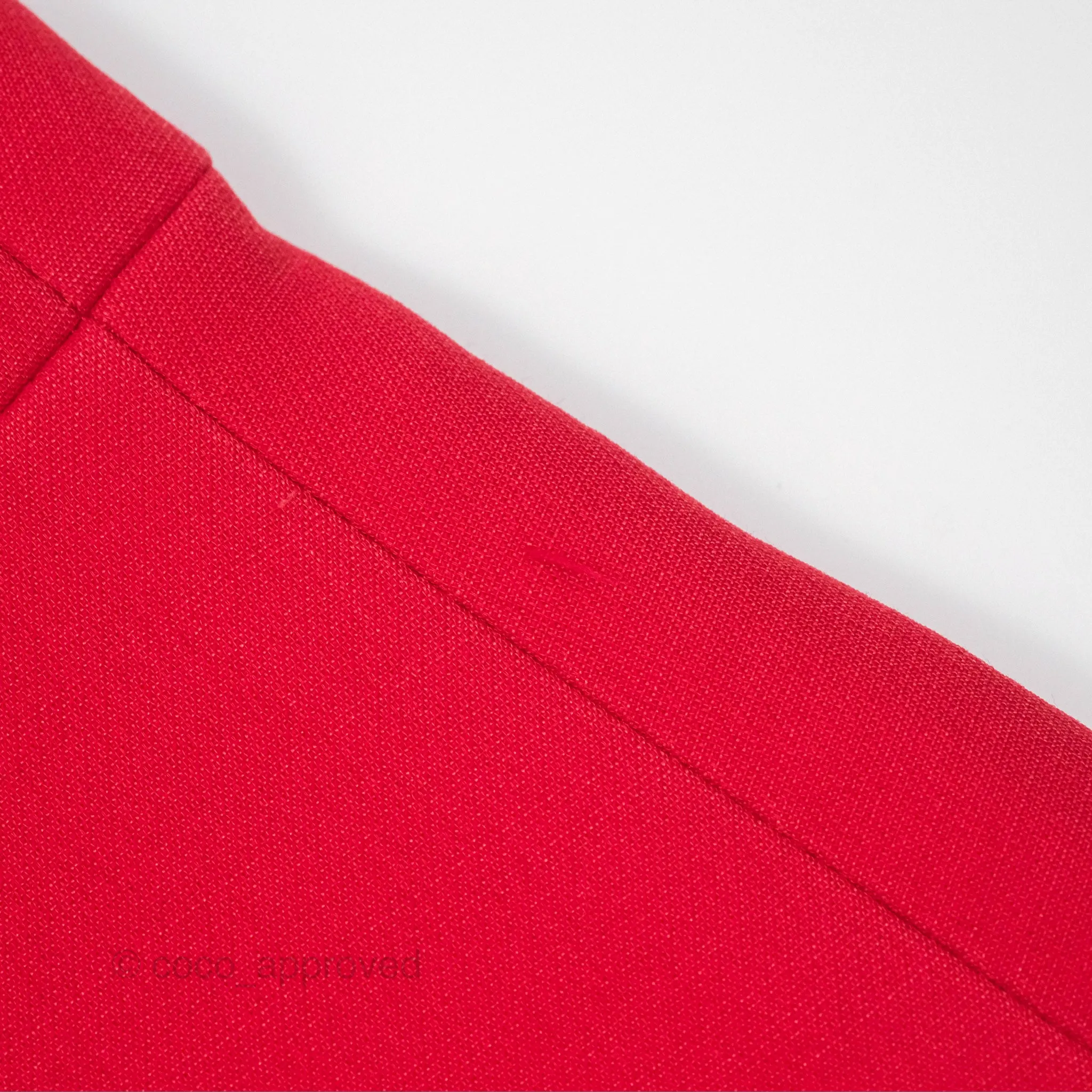 Christian Dior Red Wool Silk Dress Size 34
