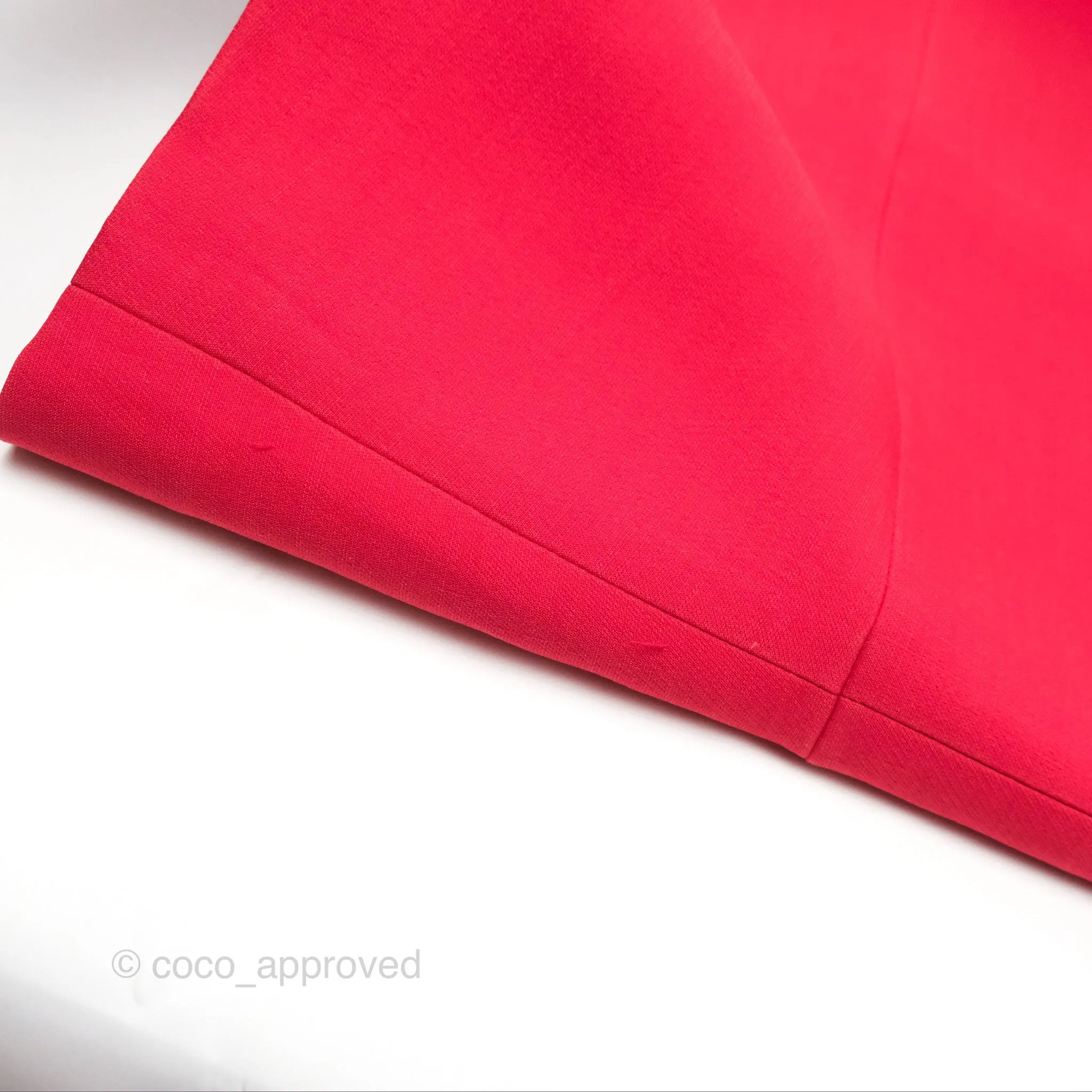 Christian Dior Red Wool Silk Dress Size 34