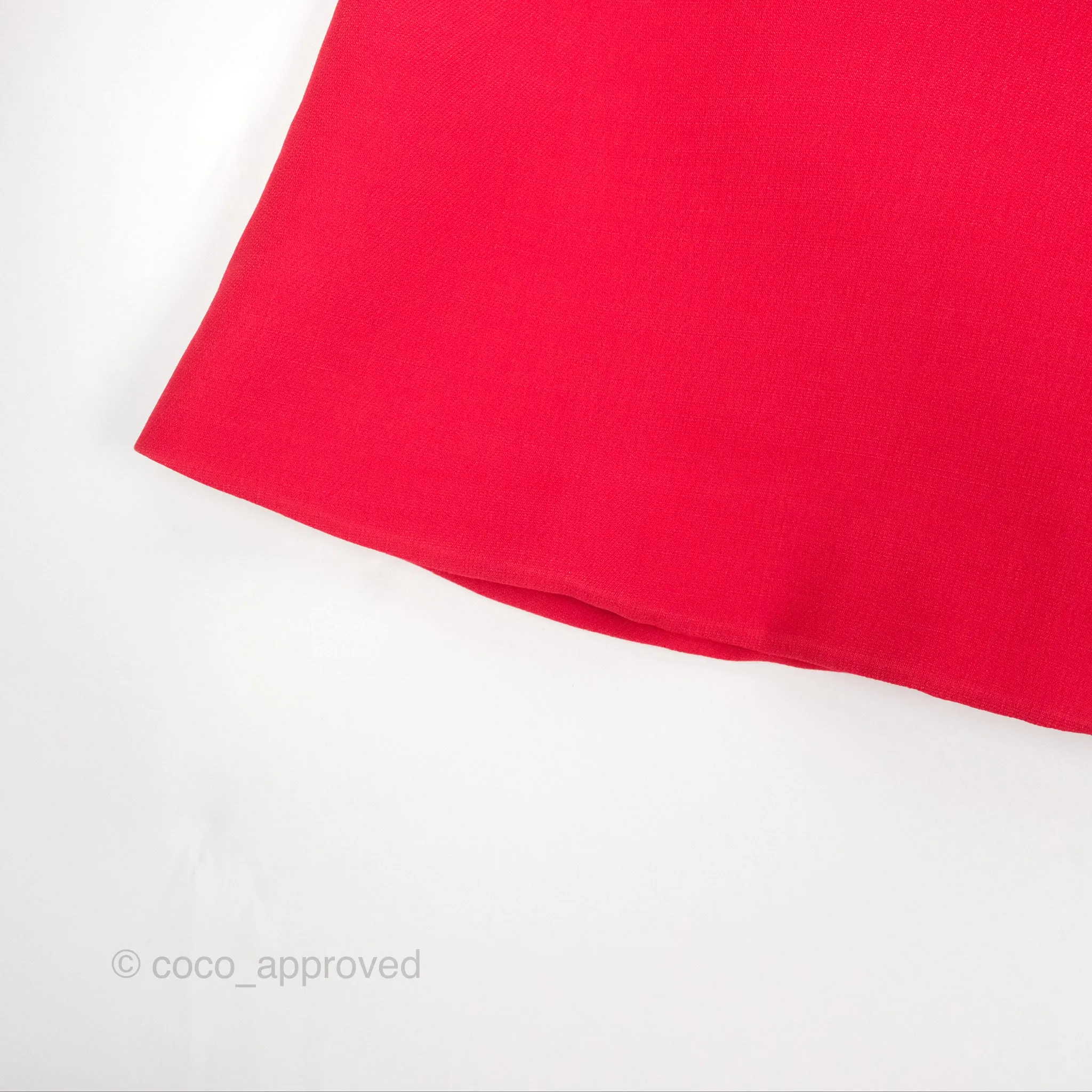 Christian Dior Red Wool Silk Dress Size 34