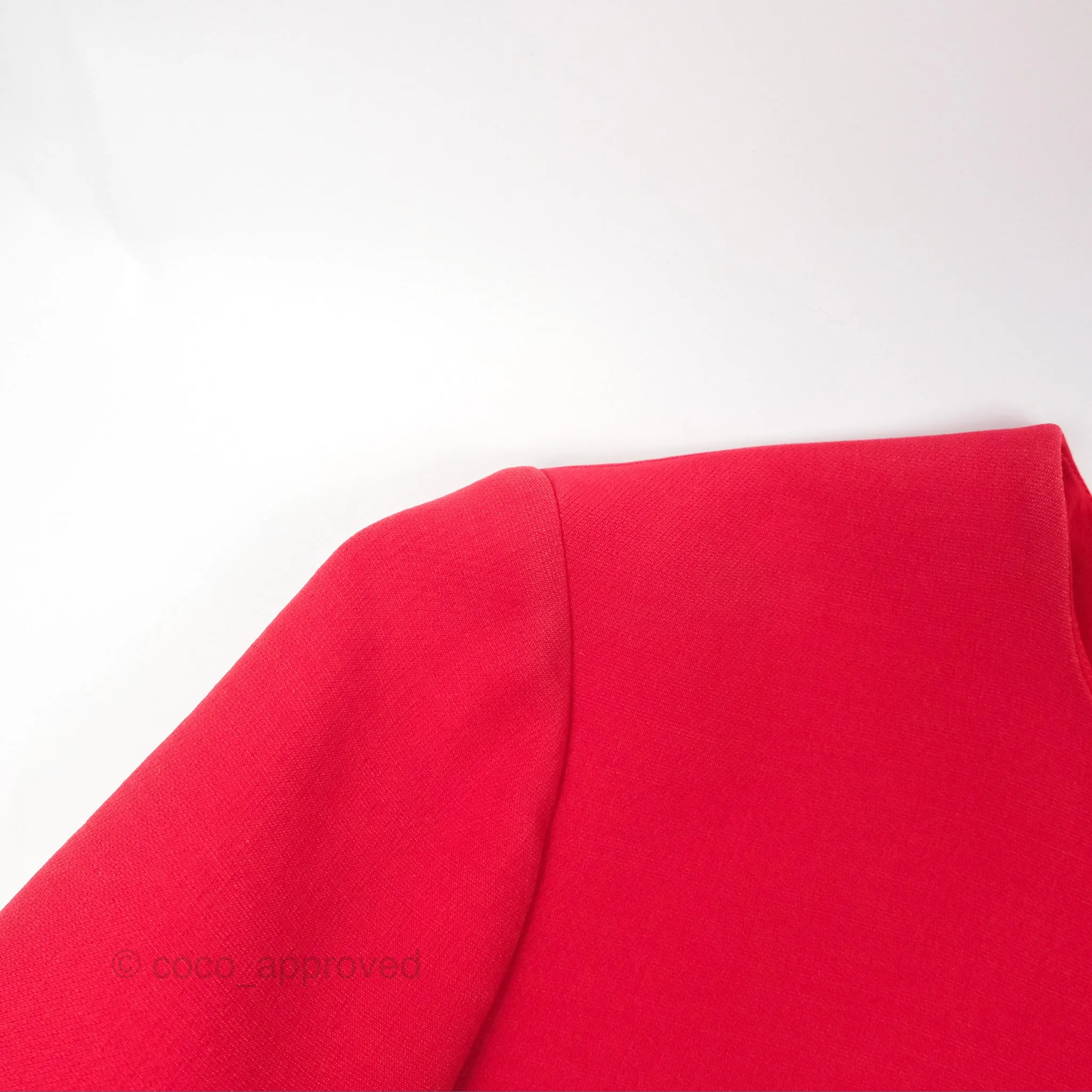Christian Dior Red Wool Silk Dress Size 34