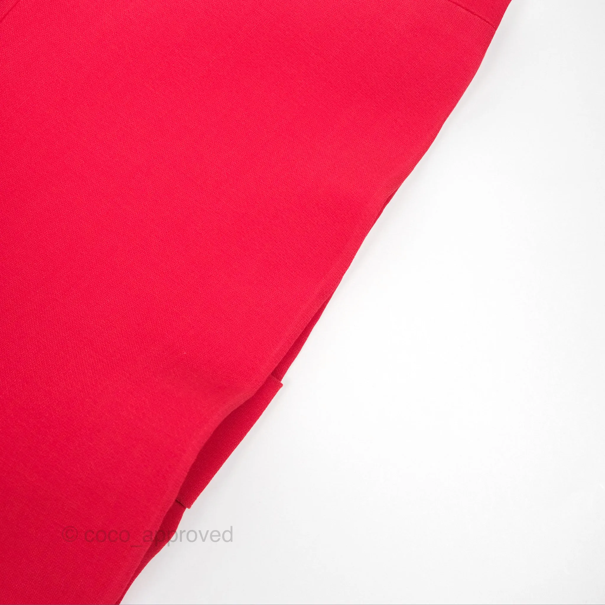 Christian Dior Red Wool Silk Dress Size 34