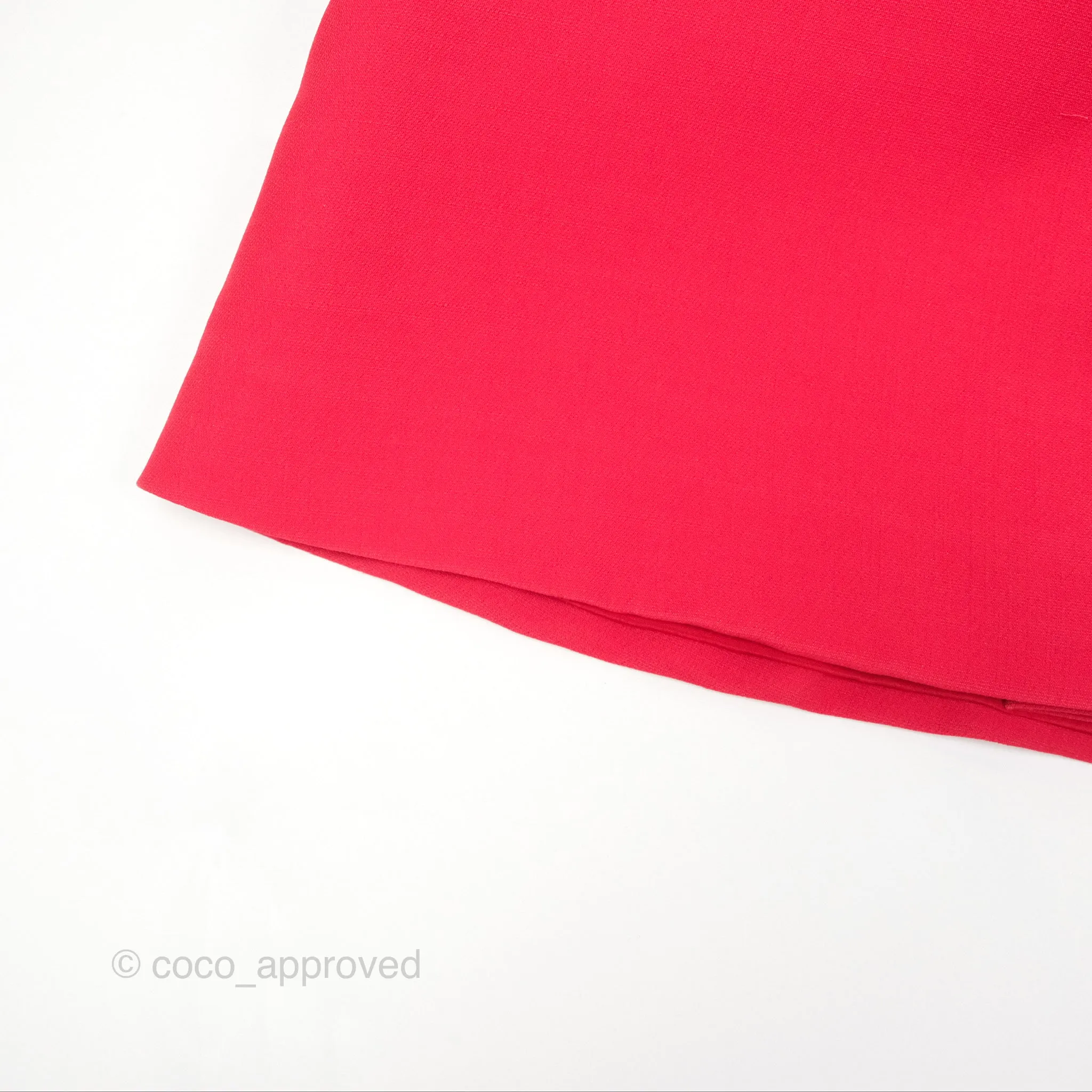 Christian Dior Red Wool Silk Dress Size 34
