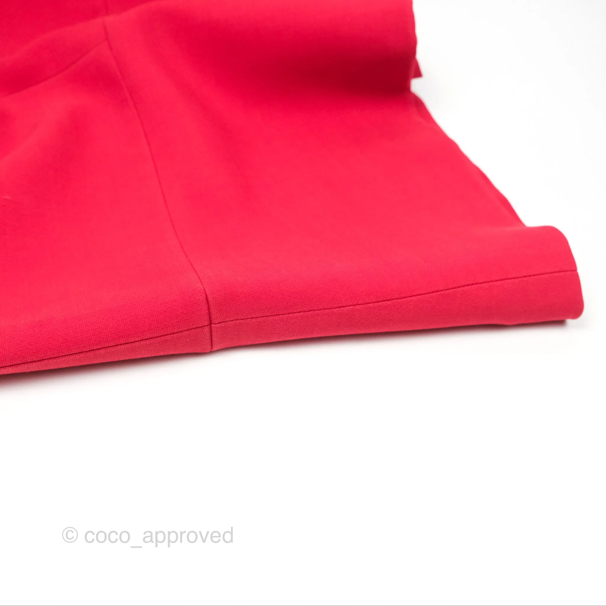 Christian Dior Red Wool Silk Dress Size 34