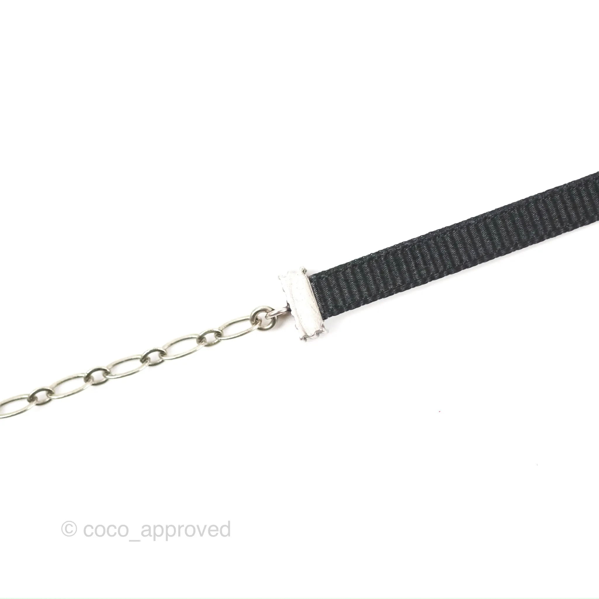Christian Dior Ribbon Strass J'Adior Choker Necklace