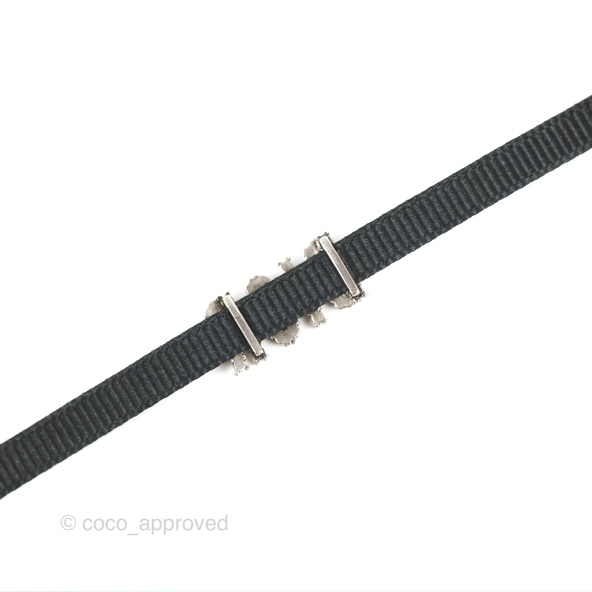 Christian Dior Ribbon Strass J'Adior Choker Necklace