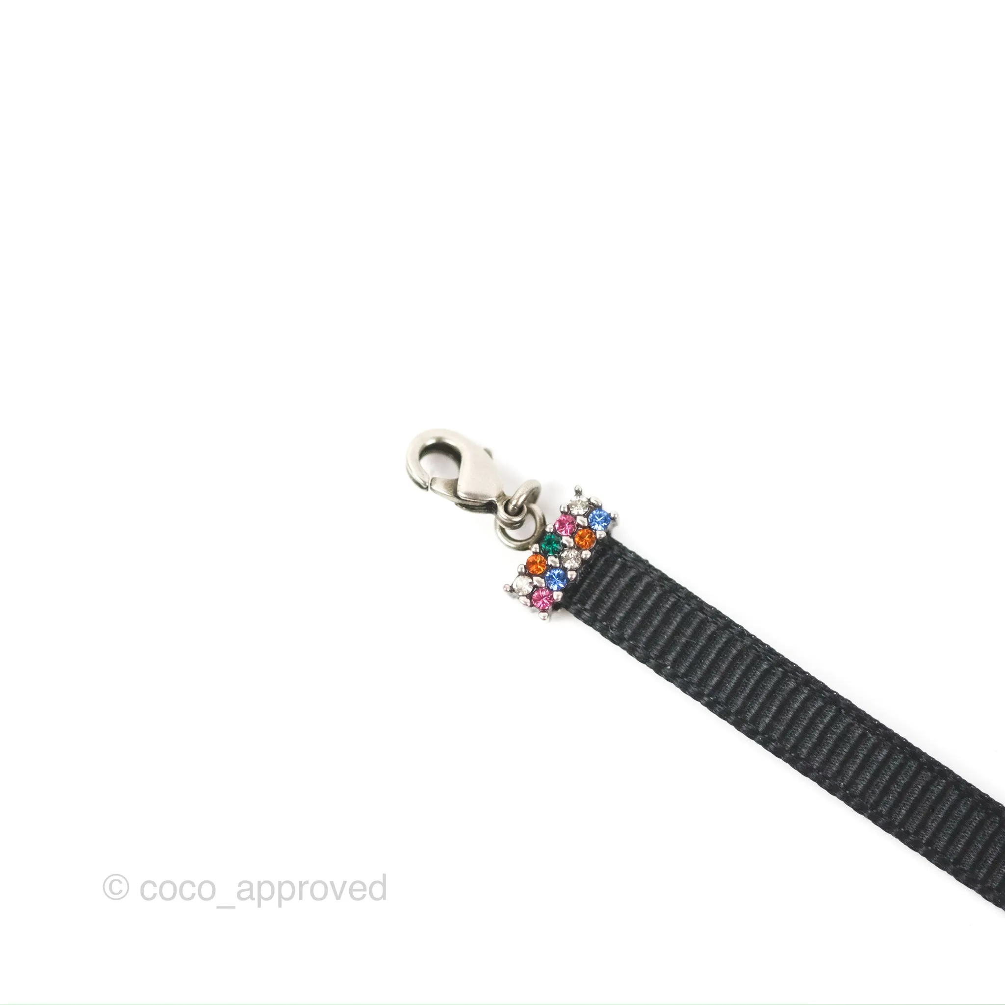 Christian Dior Ribbon Strass J'Adior Choker Necklace
