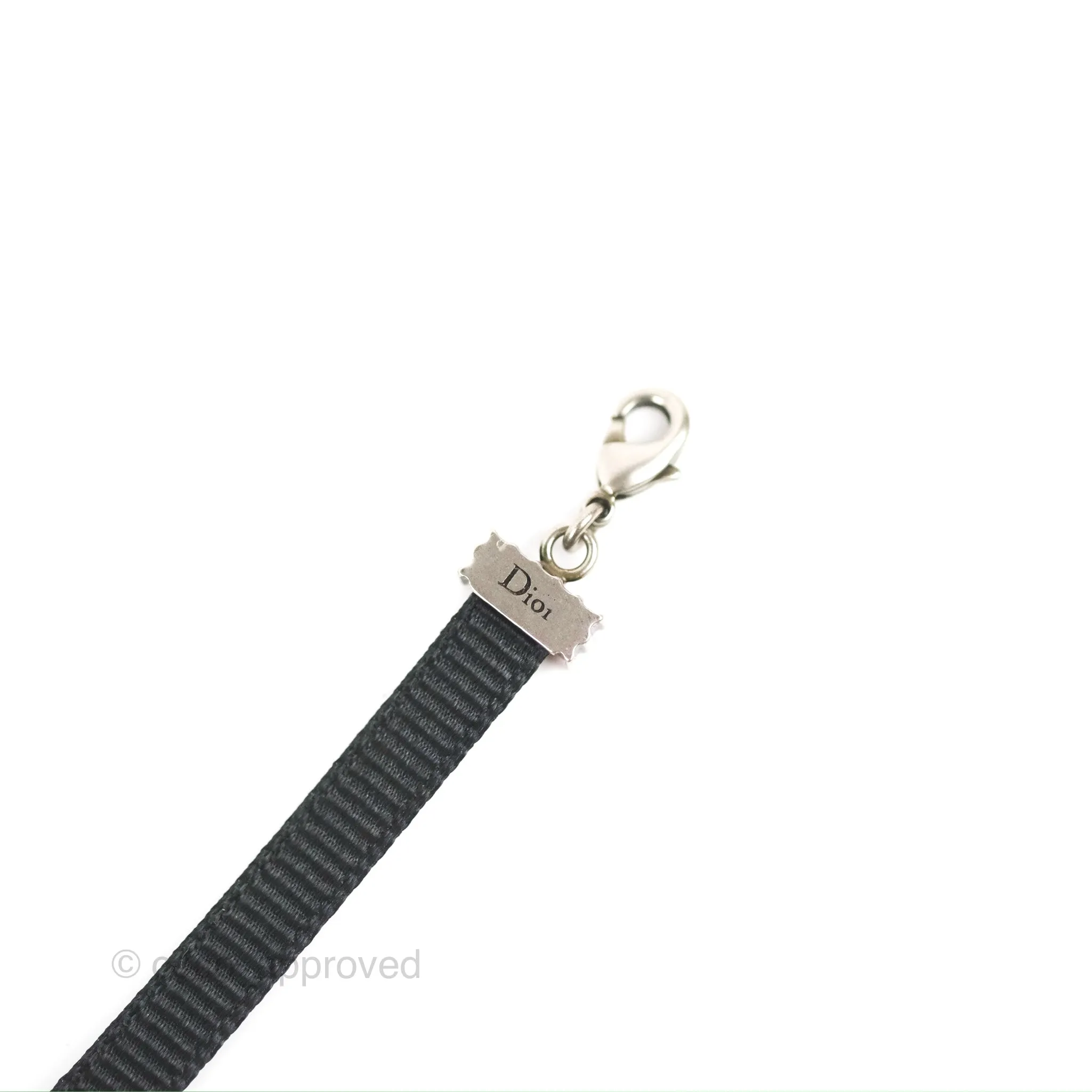Christian Dior Ribbon Strass J'Adior Choker Necklace