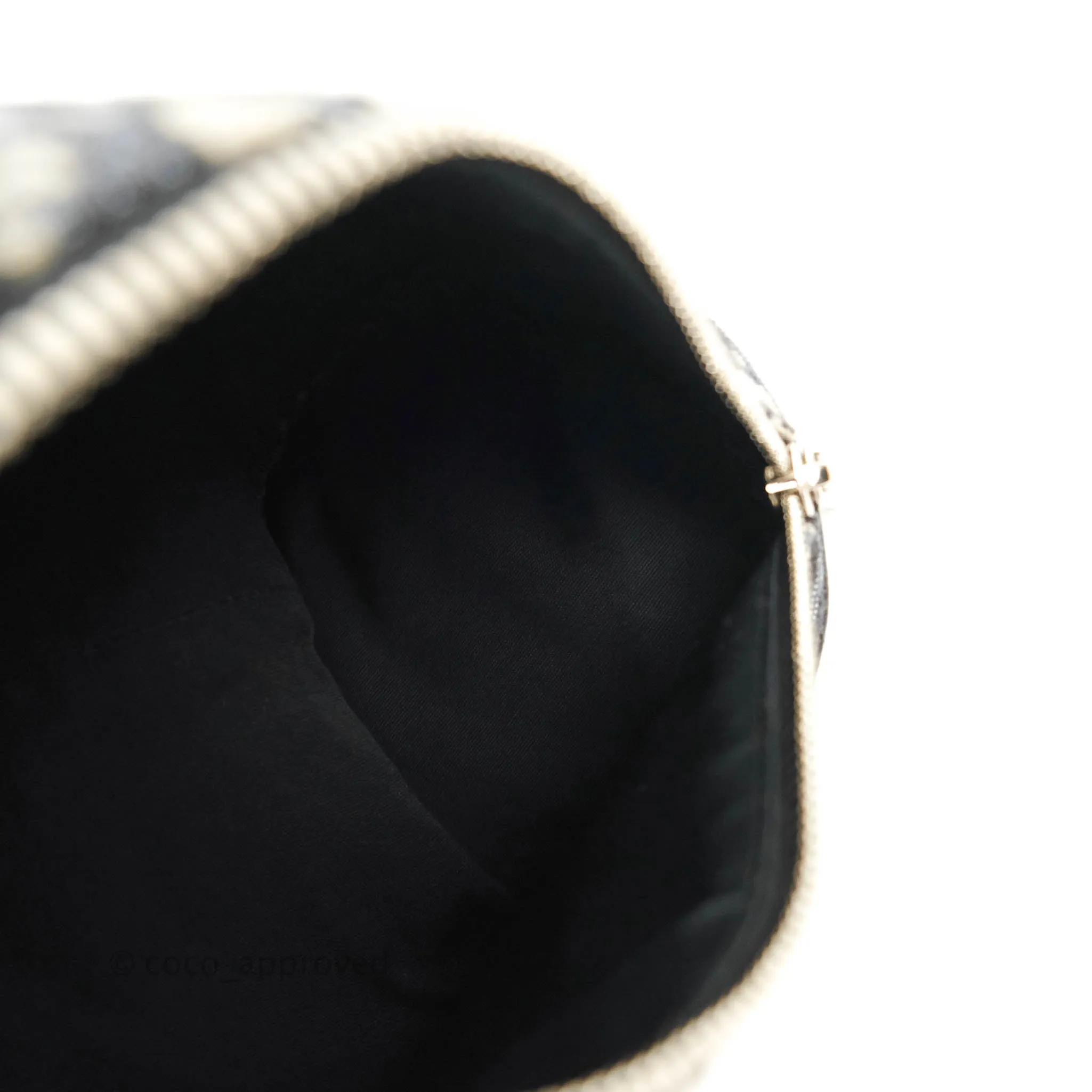 Christian Dior Roller Messenger Bag Beige and Black Dior Oblique Jacquard
