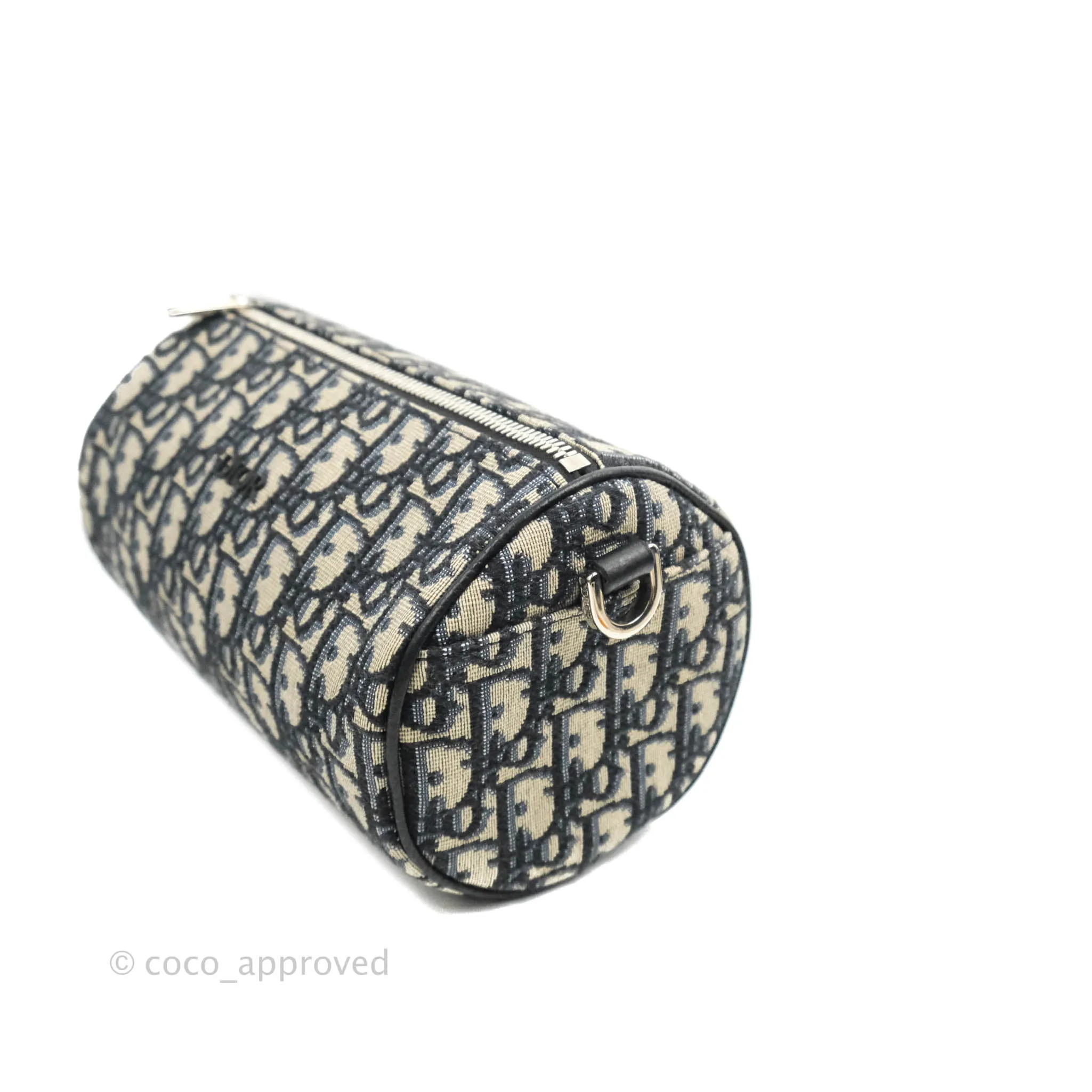 Christian Dior Roller Messenger Bag Beige and Black Dior Oblique Jacquard
