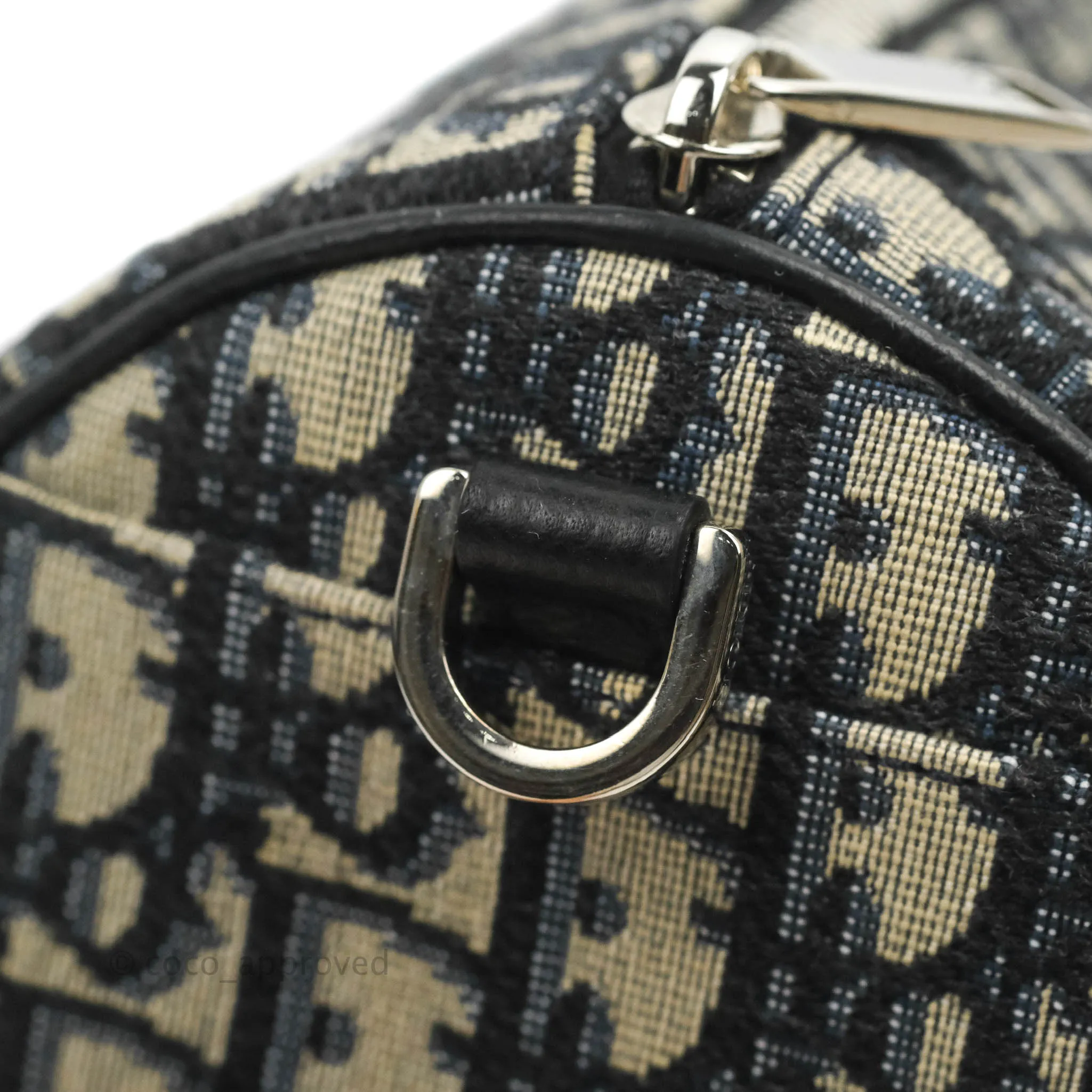 Christian Dior Roller Messenger Bag Beige and Black Dior Oblique Jacquard