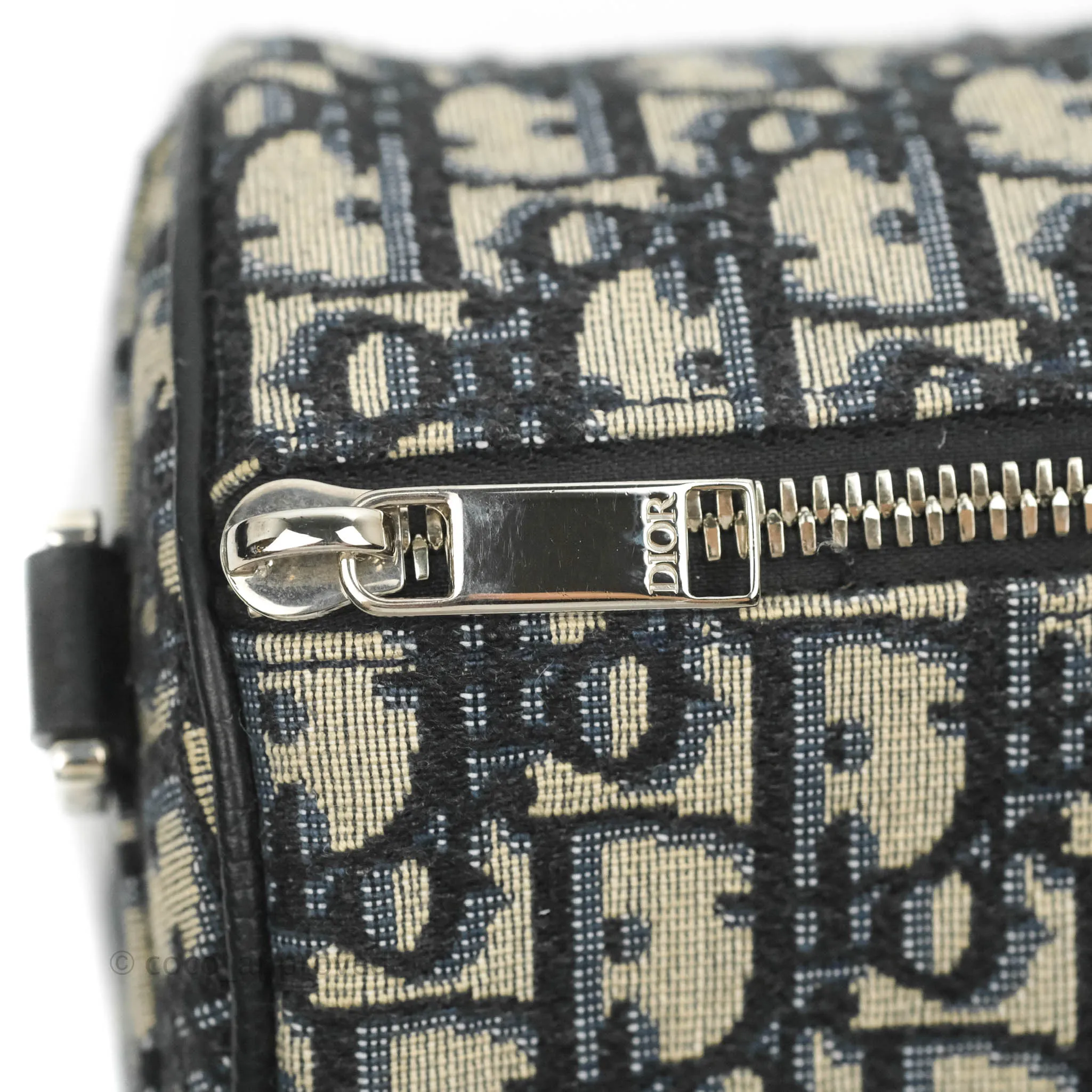 Christian Dior Roller Messenger Bag Beige and Black Dior Oblique Jacquard