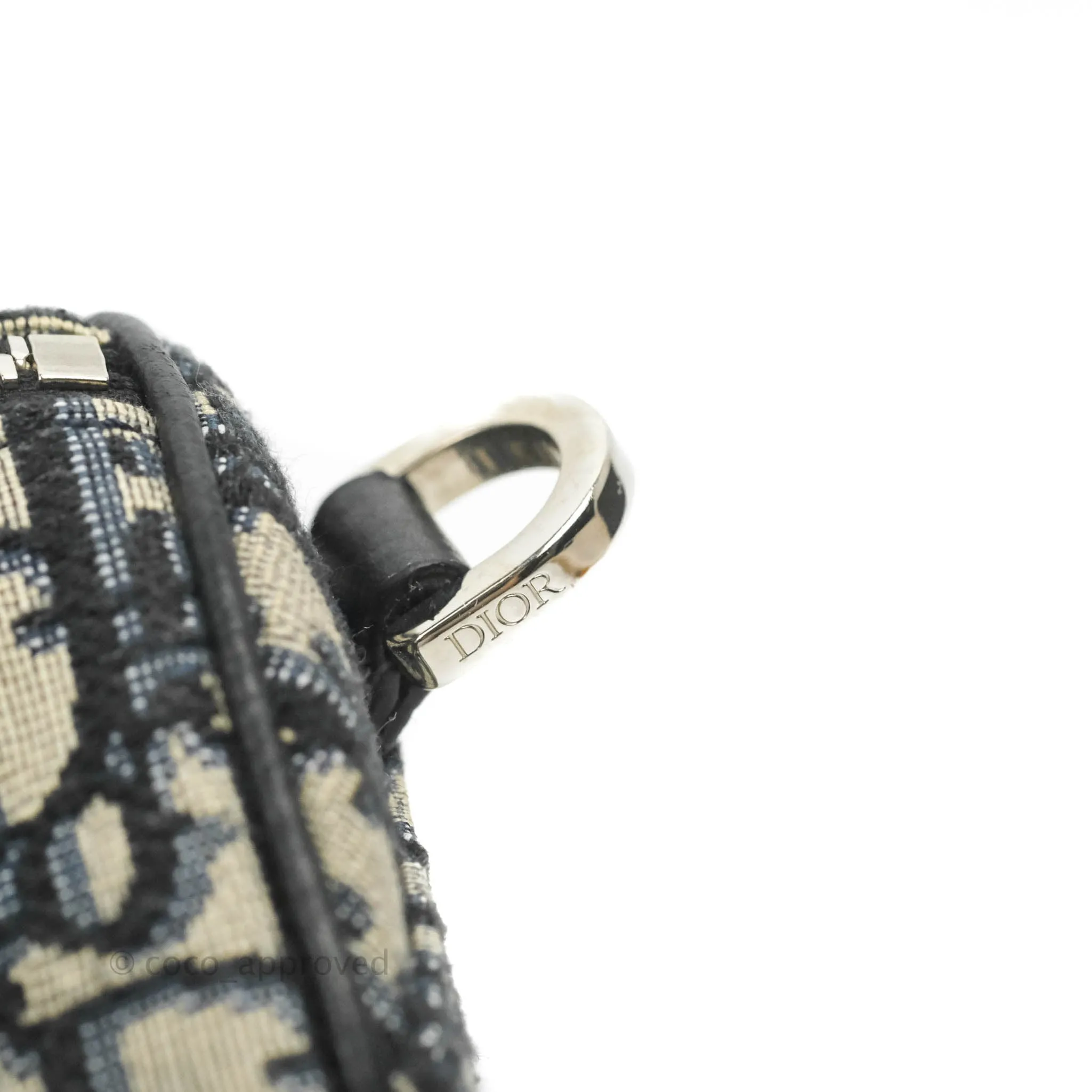Christian Dior Roller Messenger Bag Beige and Black Dior Oblique Jacquard