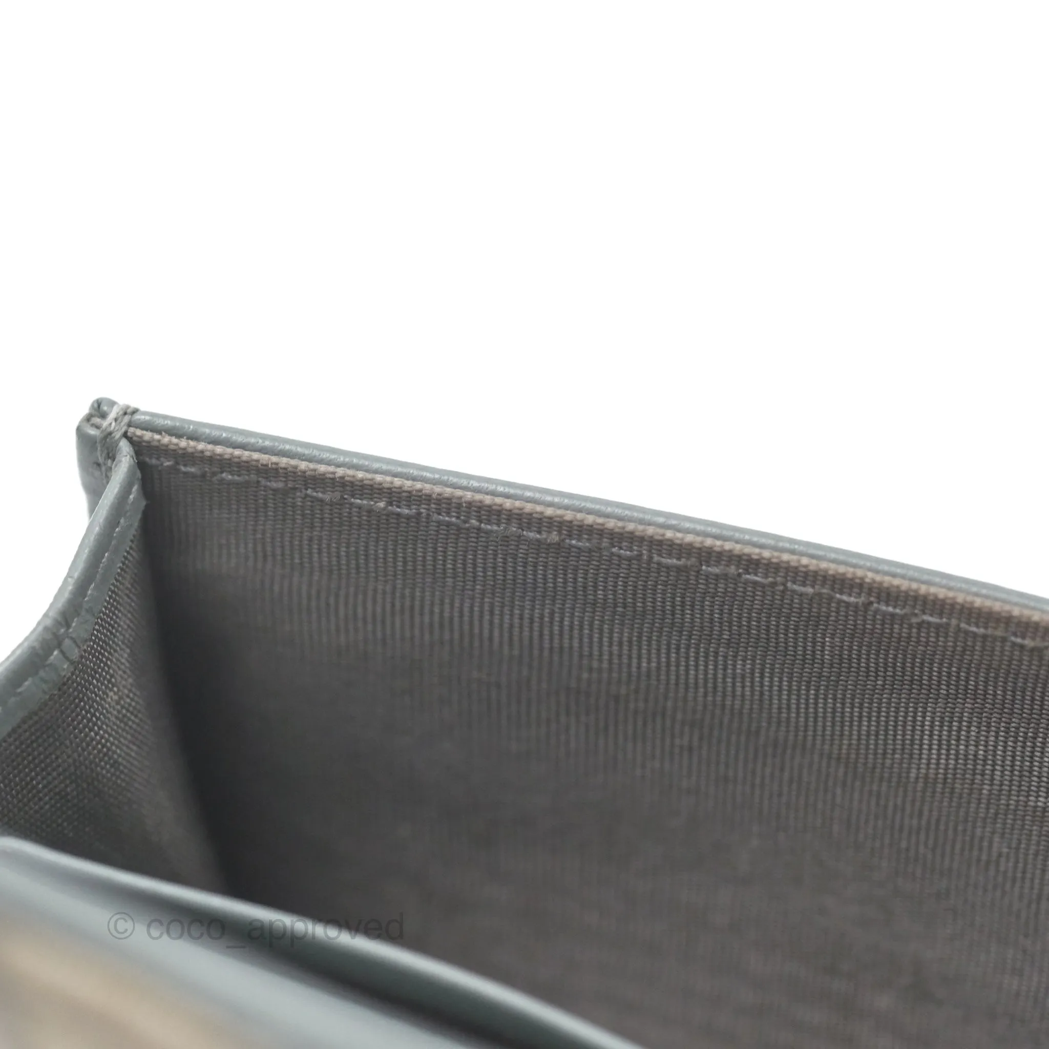 Christian Dior Saddle Bloom Card Holder Gray Dior Oblique Jacquard