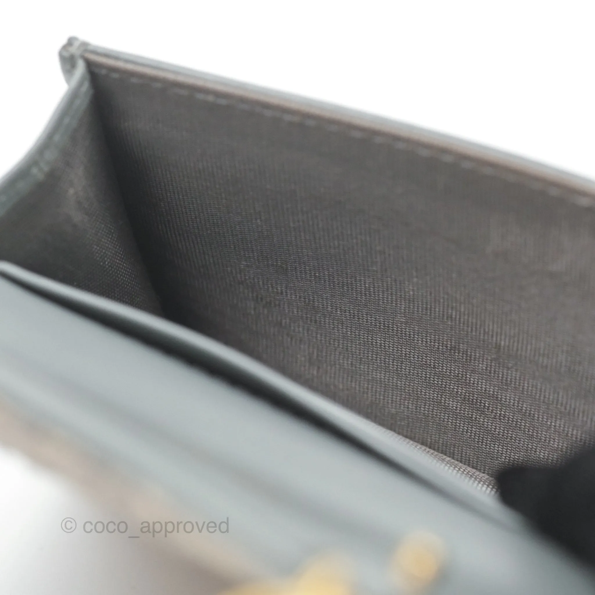 Christian Dior Saddle Bloom Card Holder Gray Dior Oblique Jacquard