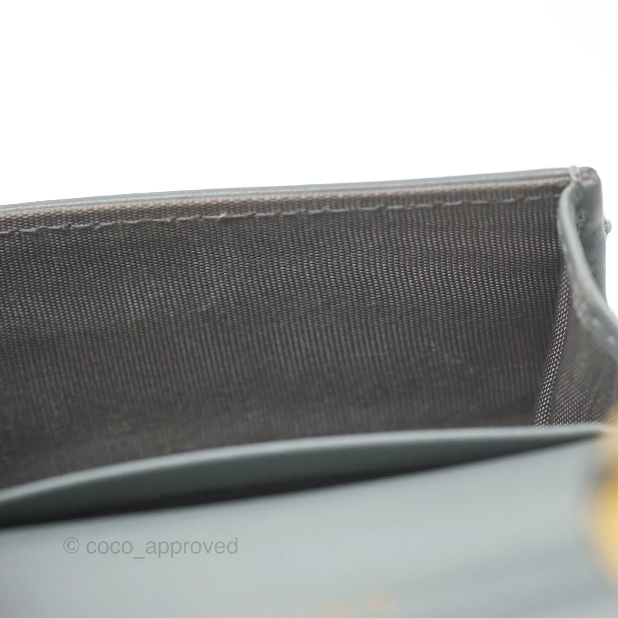 Christian Dior Saddle Bloom Card Holder Gray Dior Oblique Jacquard