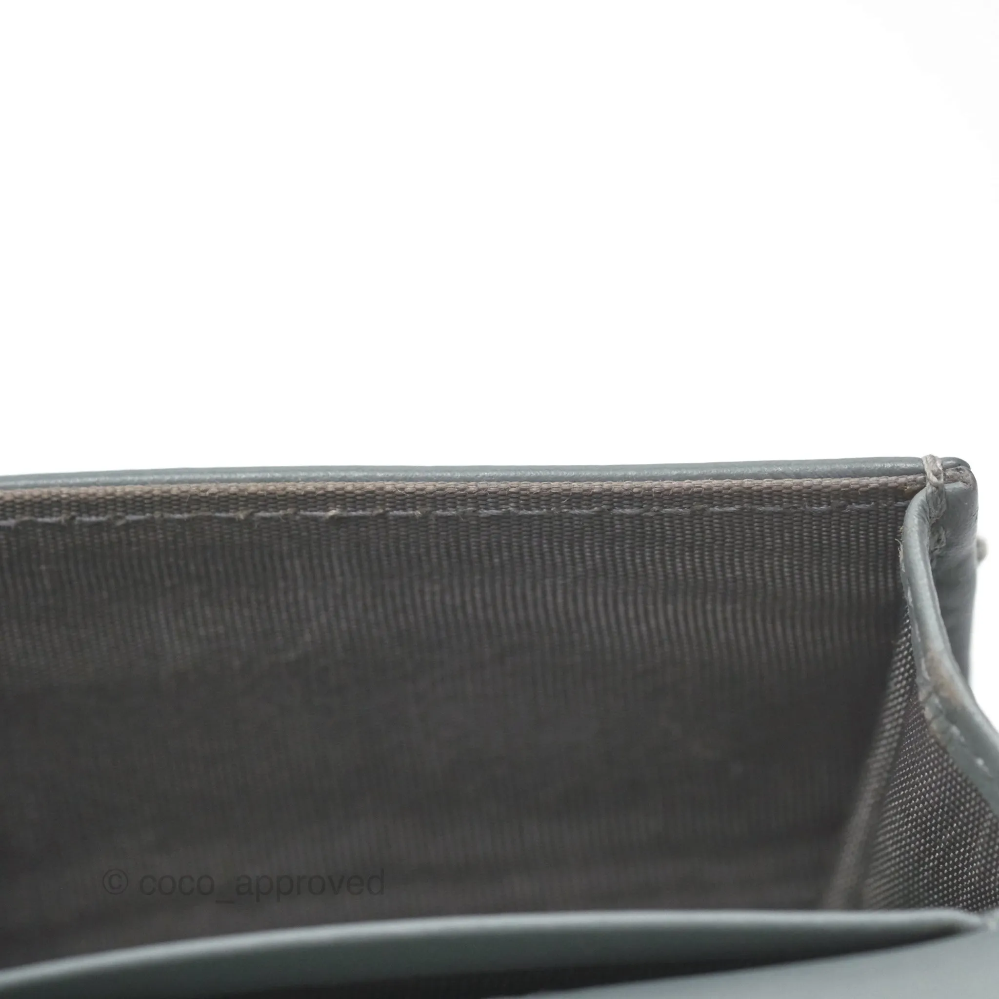 Christian Dior Saddle Bloom Card Holder Gray Dior Oblique Jacquard