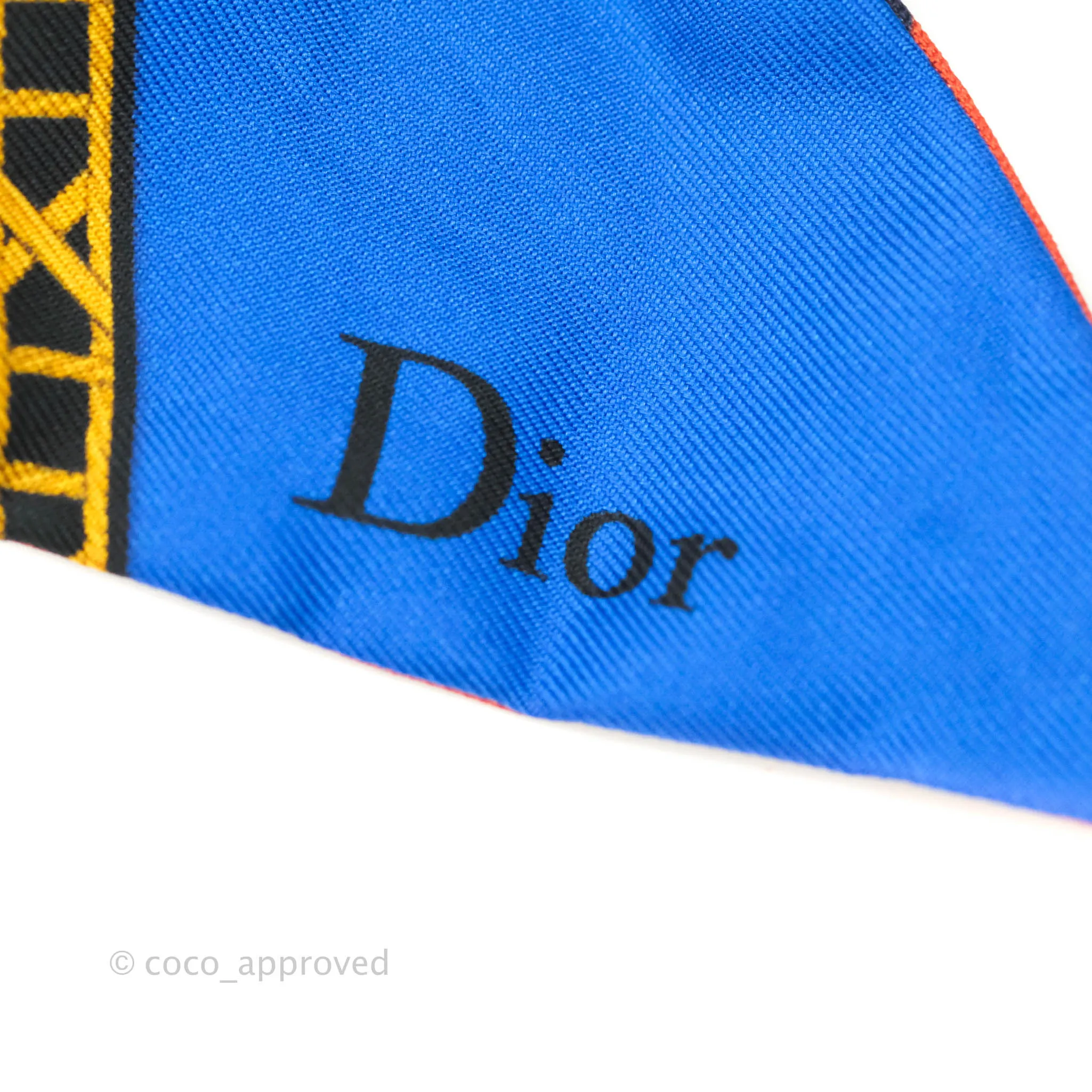Christian Dior Silk Twilly in Blue