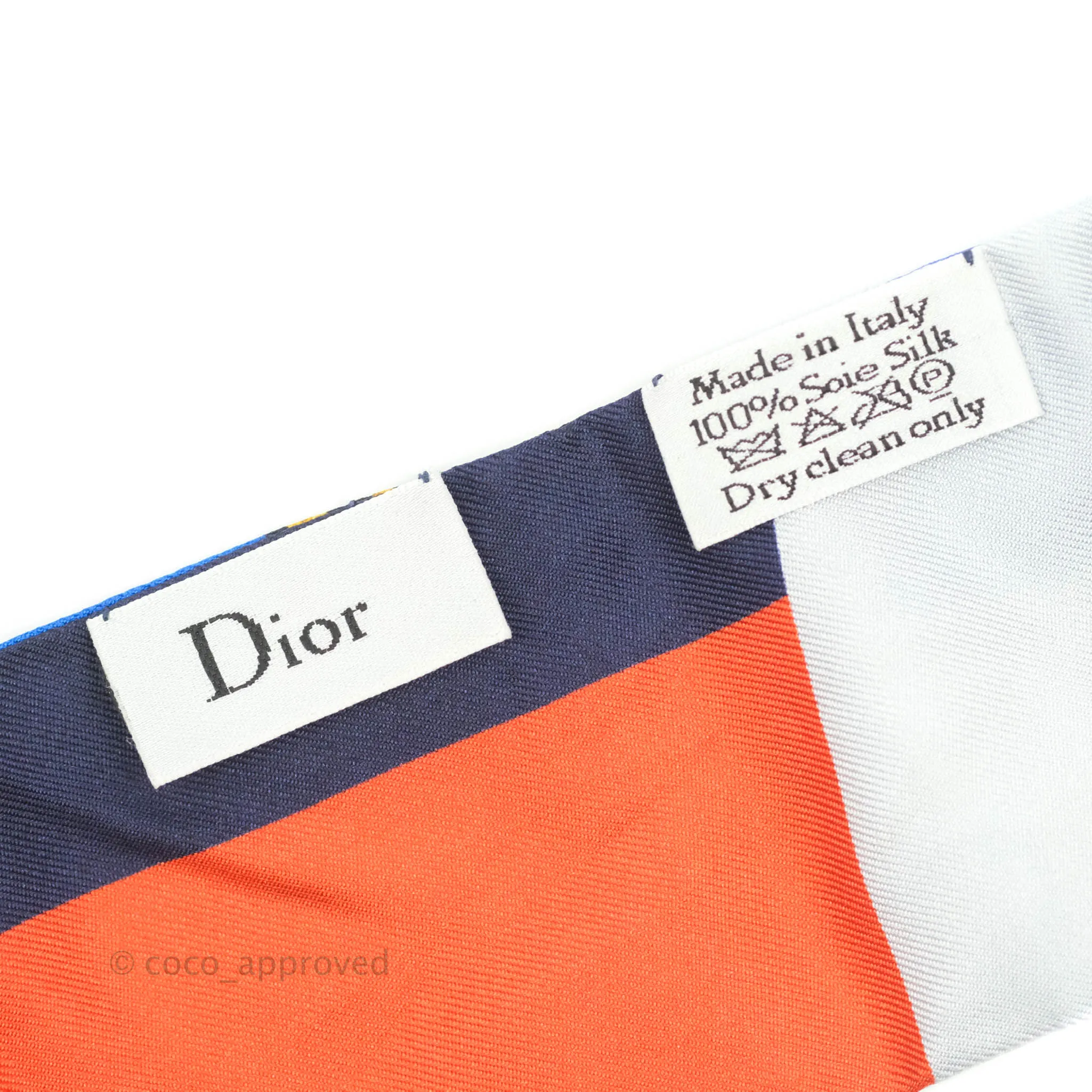 Christian Dior Silk Twilly in Blue
