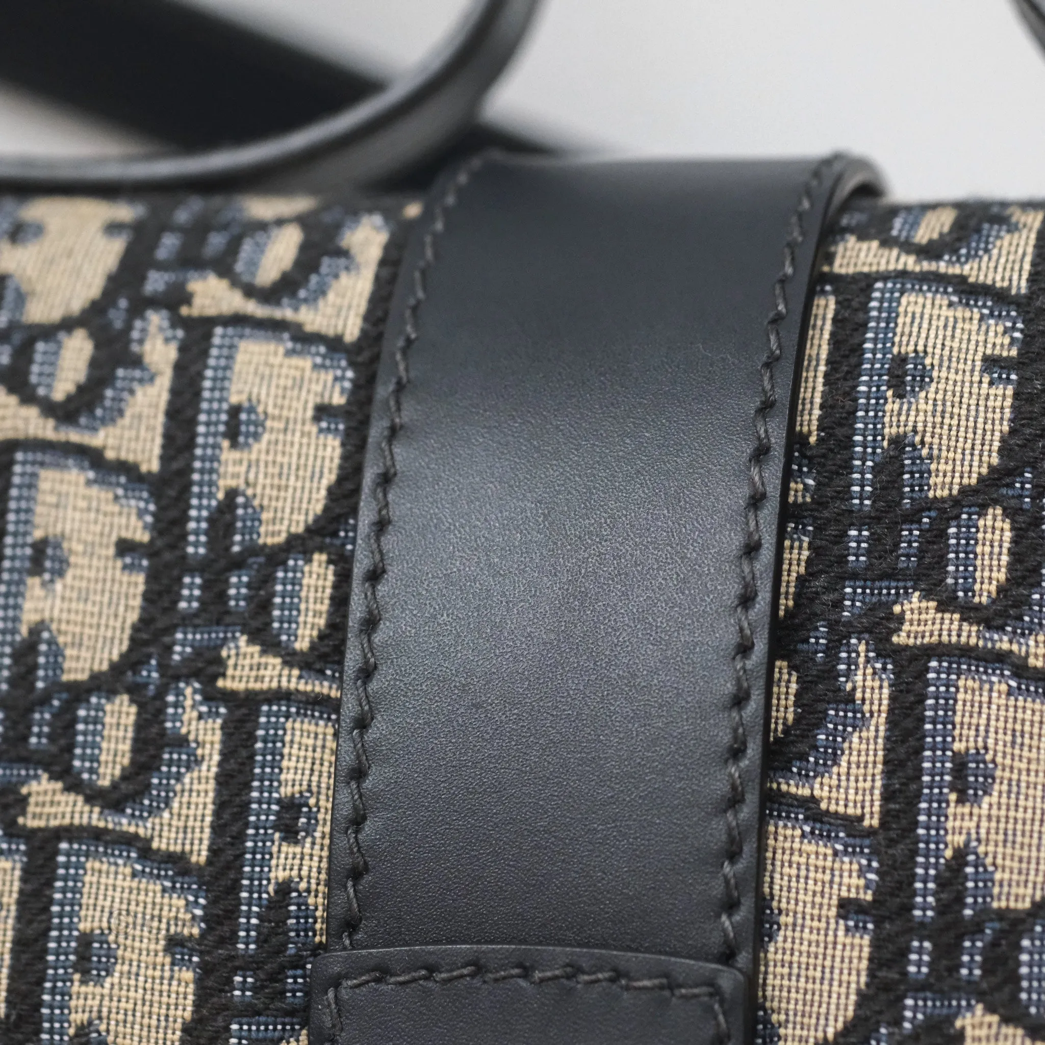 Christian Dior Small 30 Montaigne Bag Blue Dior Oblique Jacquard
