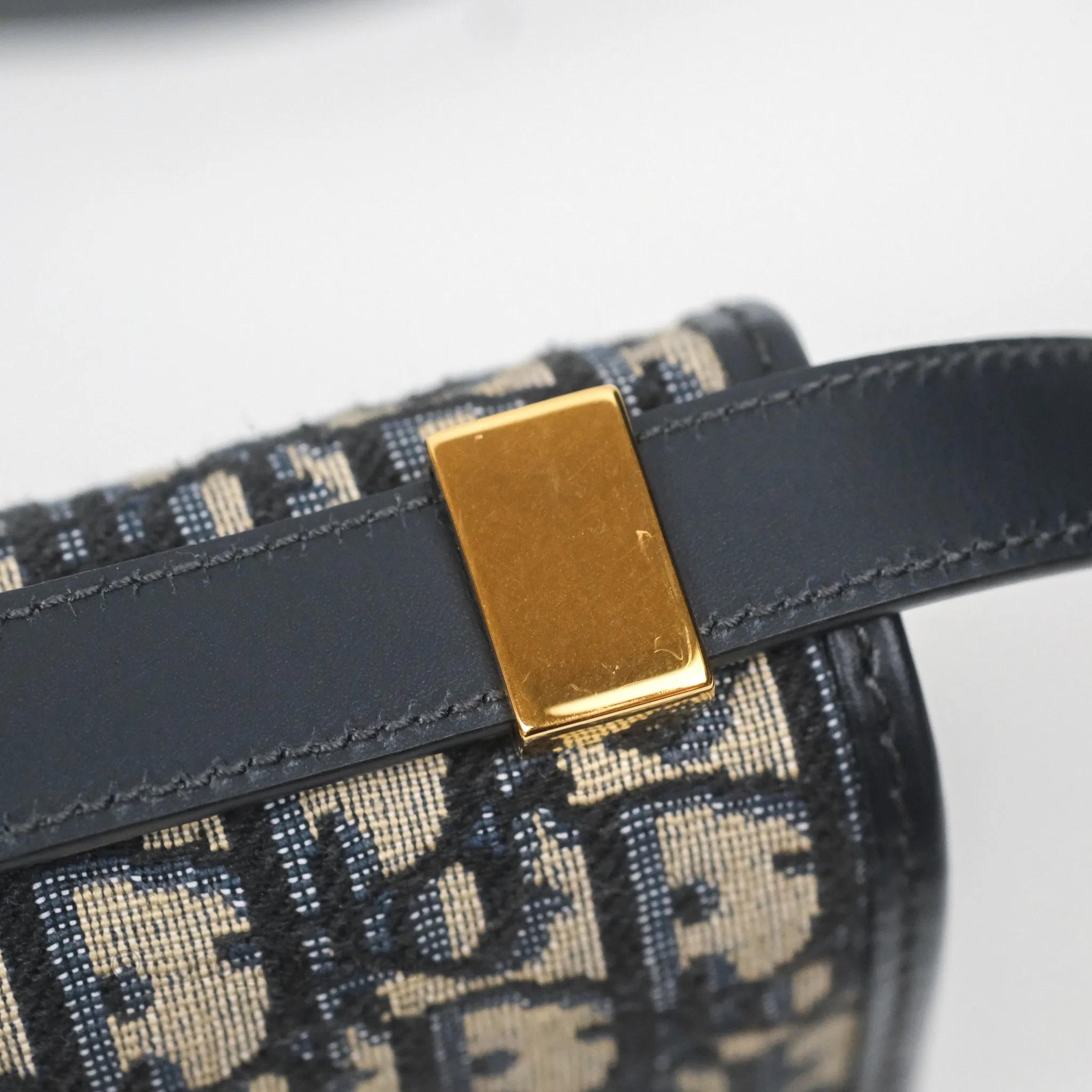 Christian Dior Small 30 Montaigne Bag Blue Dior Oblique Jacquard