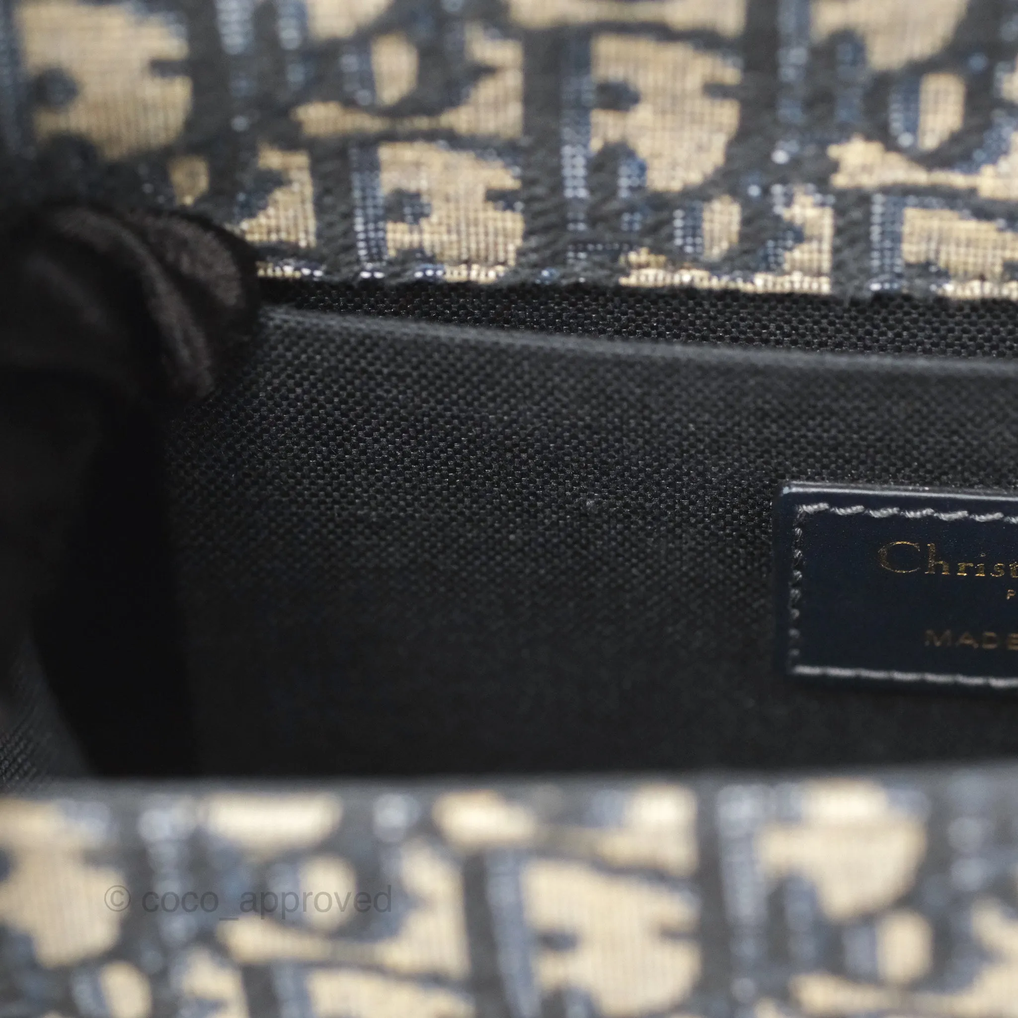 Christian Dior Small 30 Montaigne Bag Blue Dior Oblique Jacquard