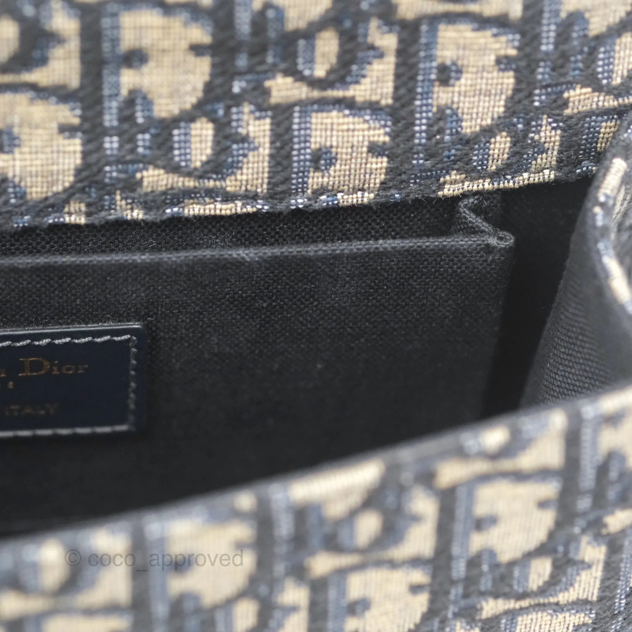 Christian Dior Small 30 Montaigne Bag Blue Dior Oblique Jacquard
