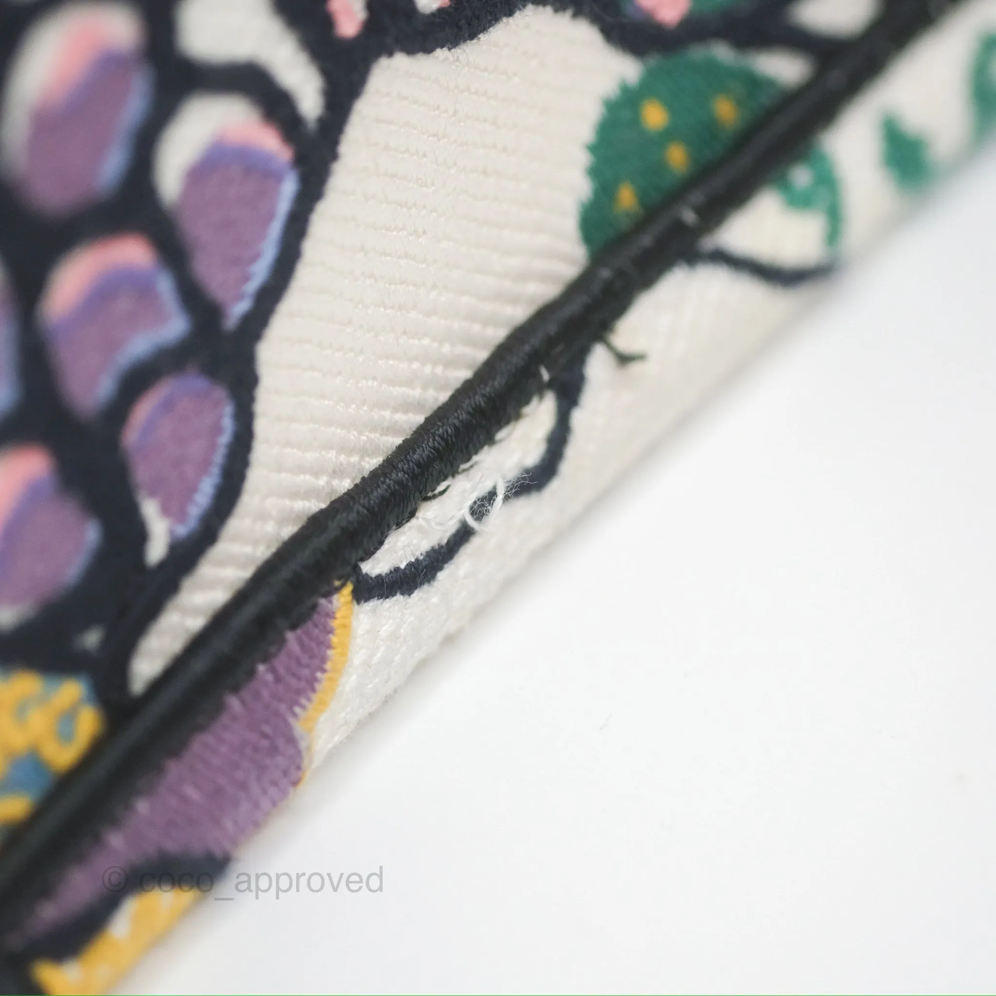 Christian Dior Small Book Tote Dior Latte Ciel de Rve Embroidery