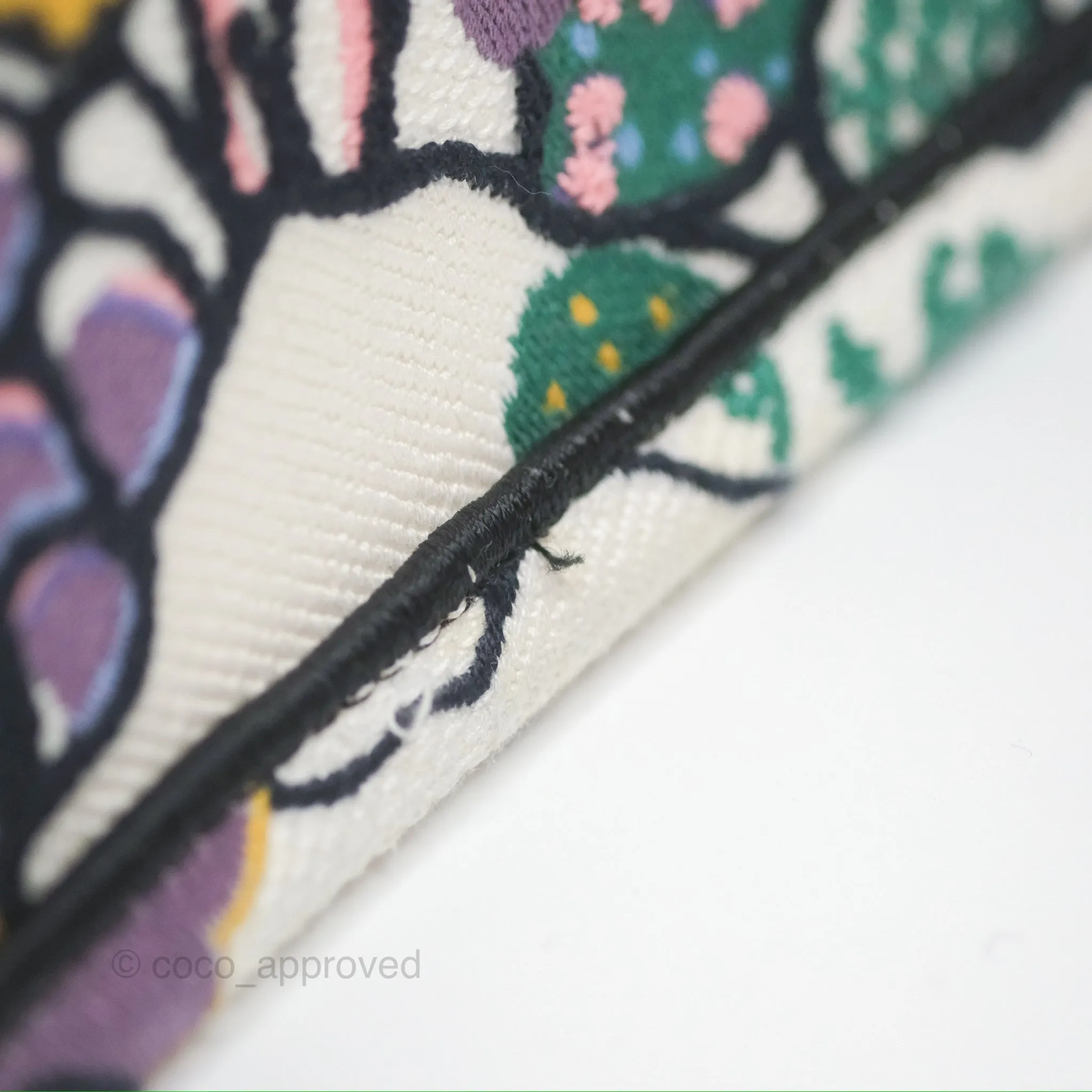 Christian Dior Small Book Tote Dior Latte Ciel de Rve Embroidery