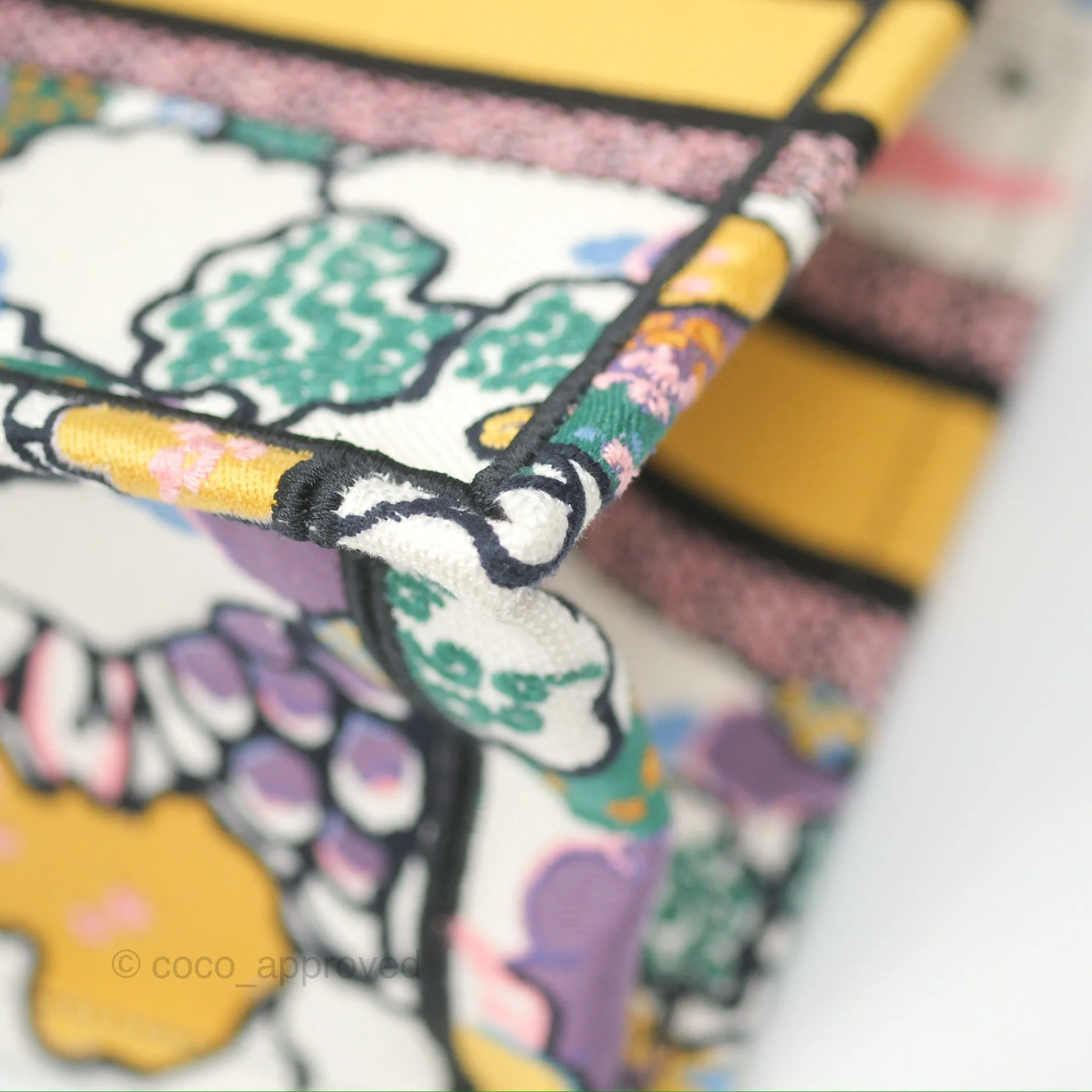 Christian Dior Small Book Tote Dior Latte Ciel de Rve Embroidery