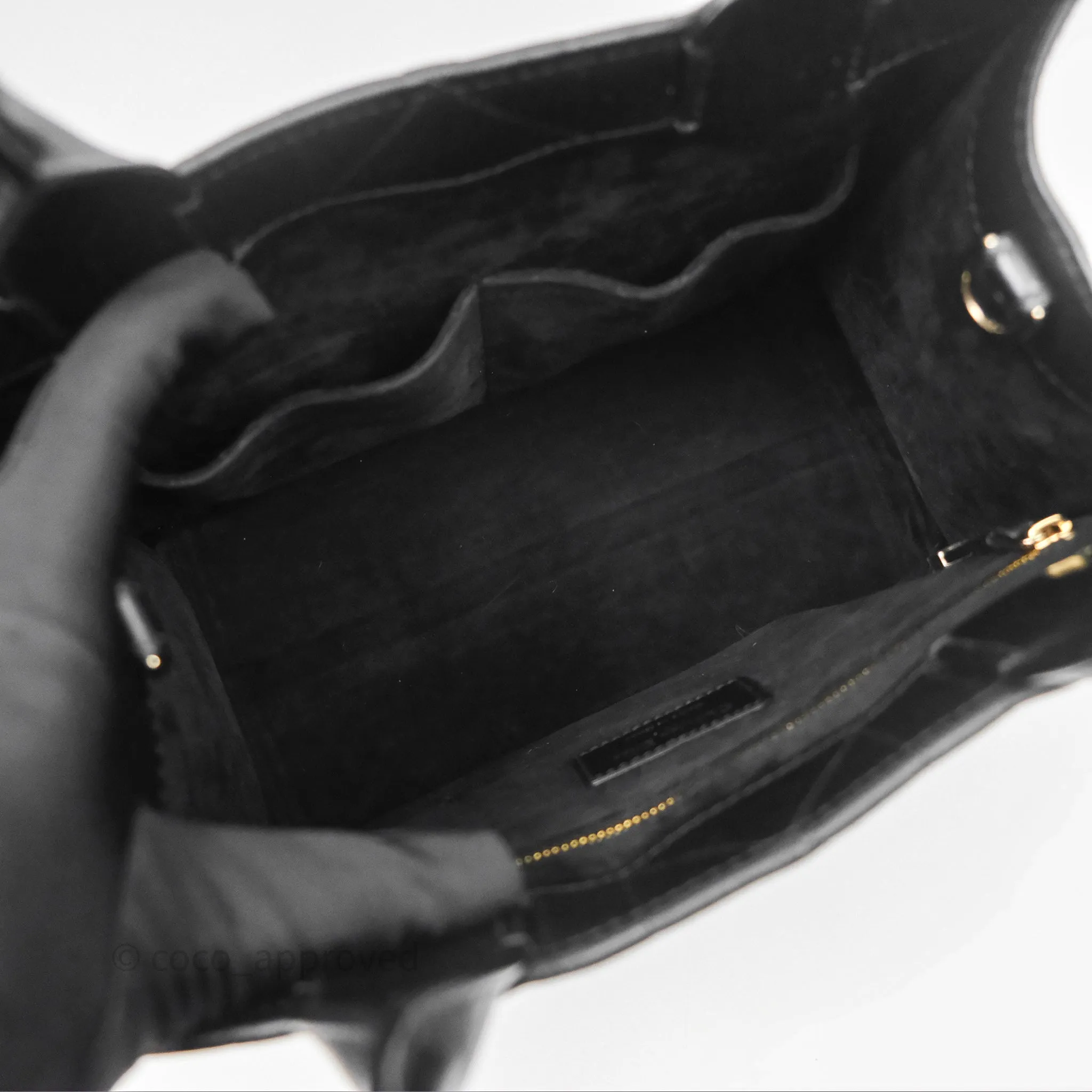 Christian Dior Small Dior Book Tote Black Macrocannage Calfskin Gold Hardware
