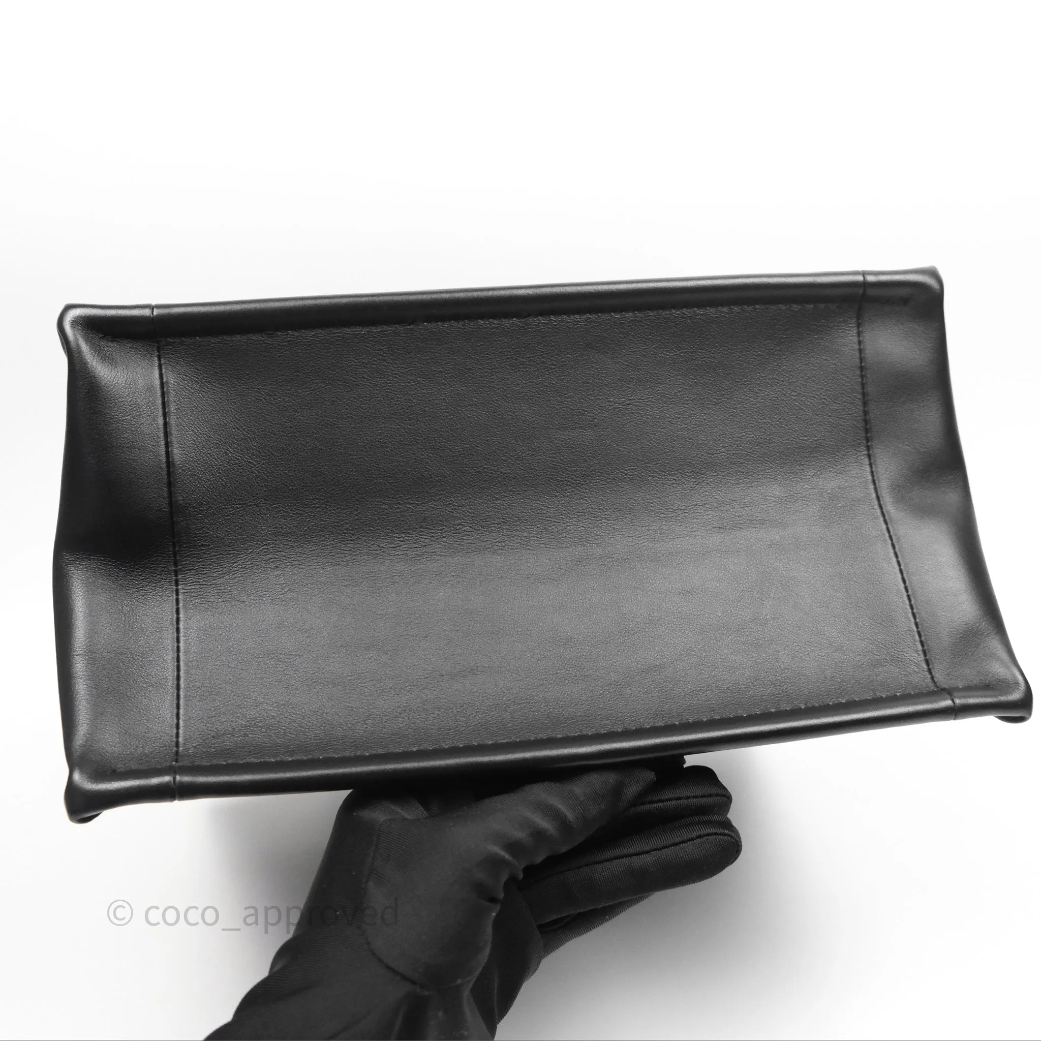 Christian Dior Small Dior Book Tote Black Macrocannage Calfskin Gold Hardware