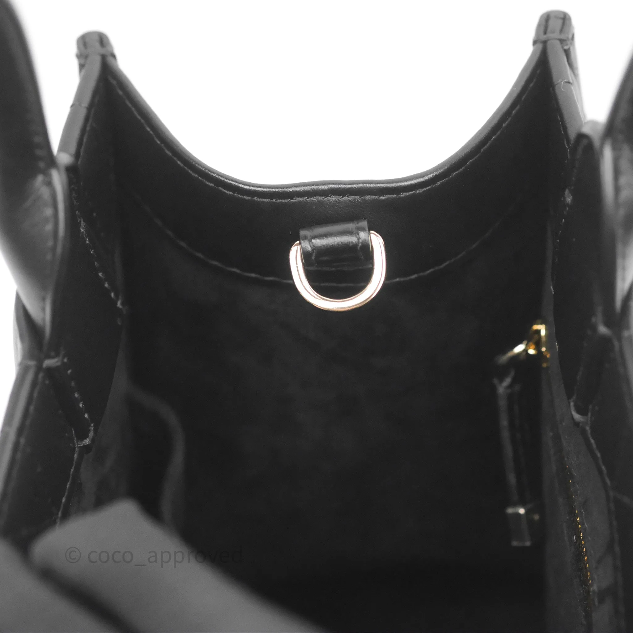 Christian Dior Small Dior Book Tote Black Macrocannage Calfskin Gold Hardware