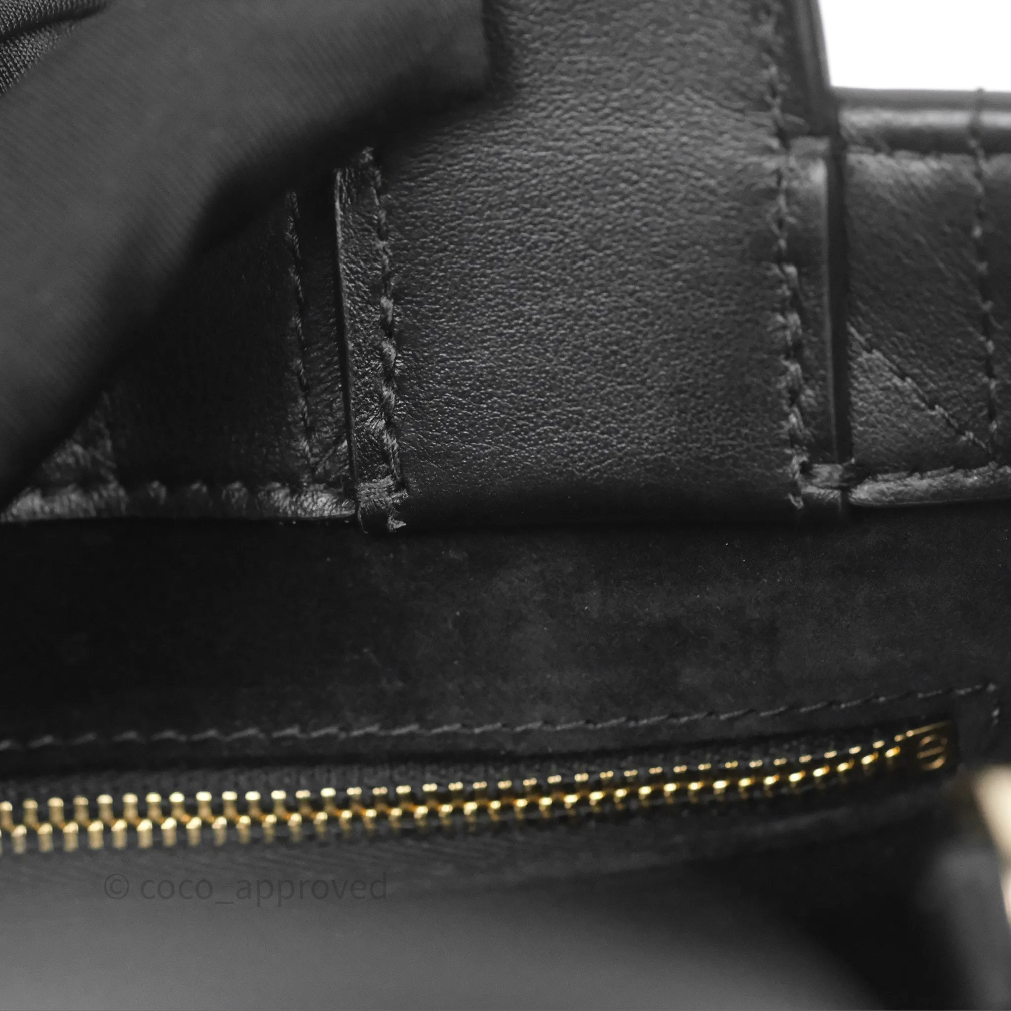 Christian Dior Small Dior Book Tote Black Macrocannage Calfskin Gold Hardware