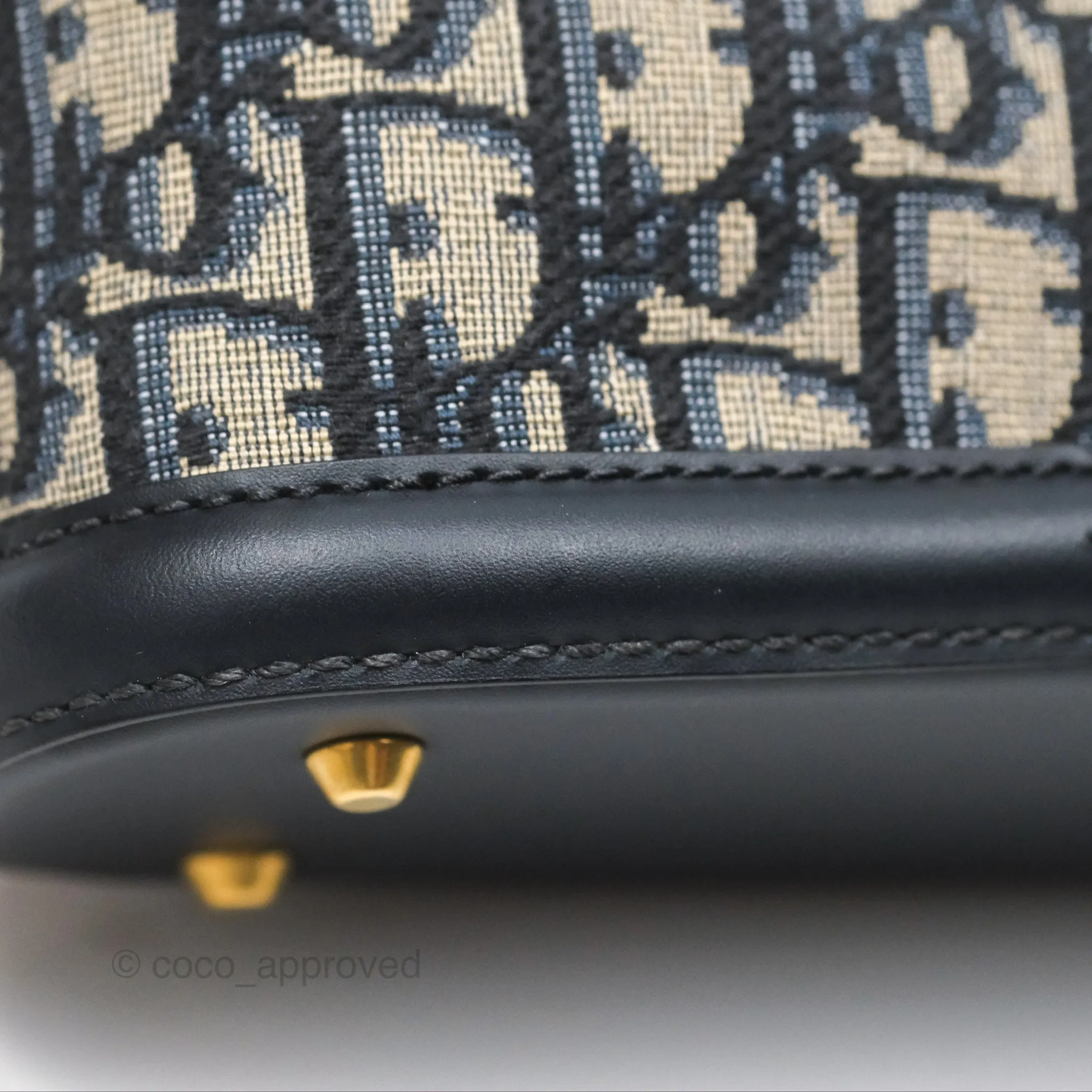 Christian Dior Small O C'est Dior Bucket Bag Blue Dior Oblique Jacquard