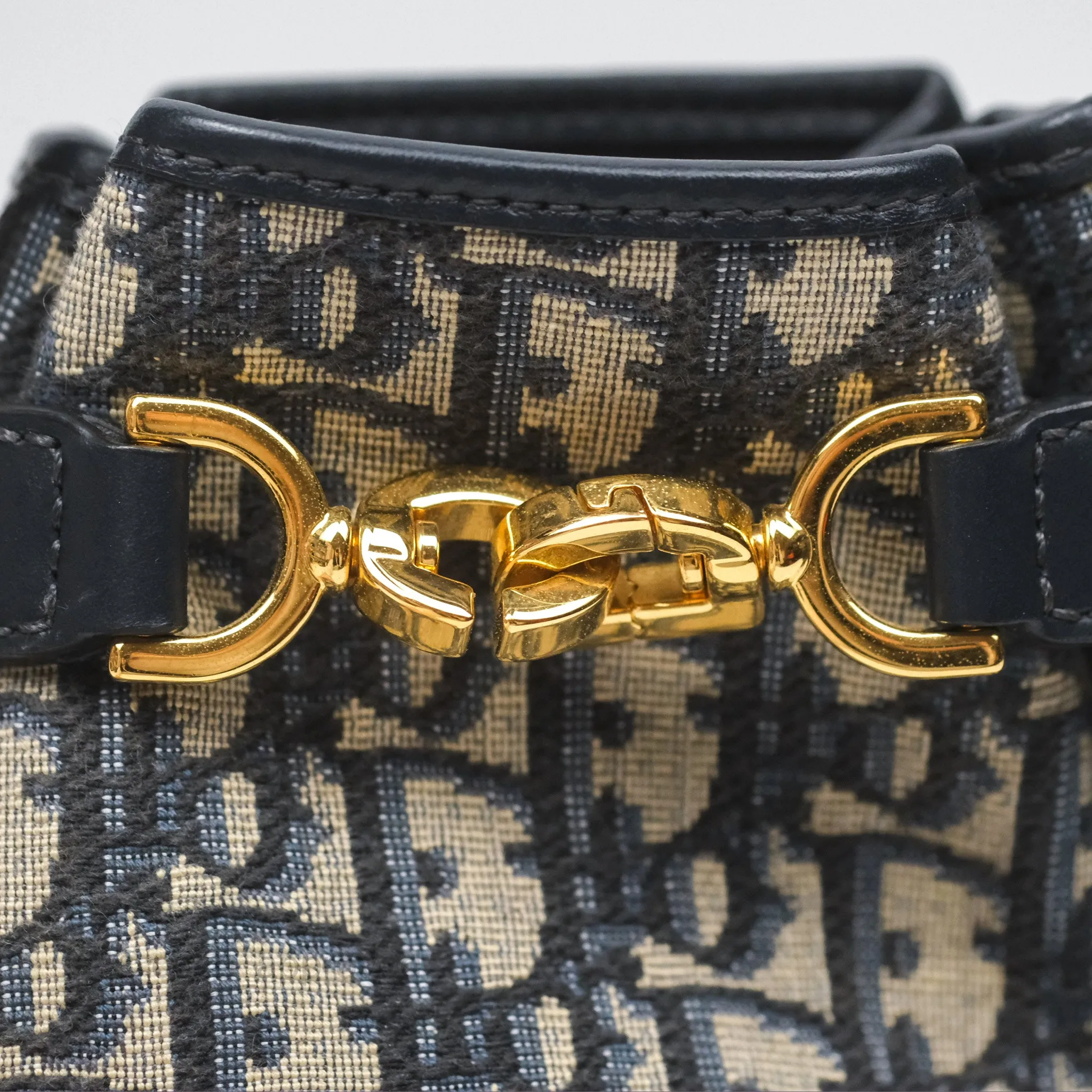 Christian Dior Small O C'est Dior Bucket Bag Blue Dior Oblique Jacquard