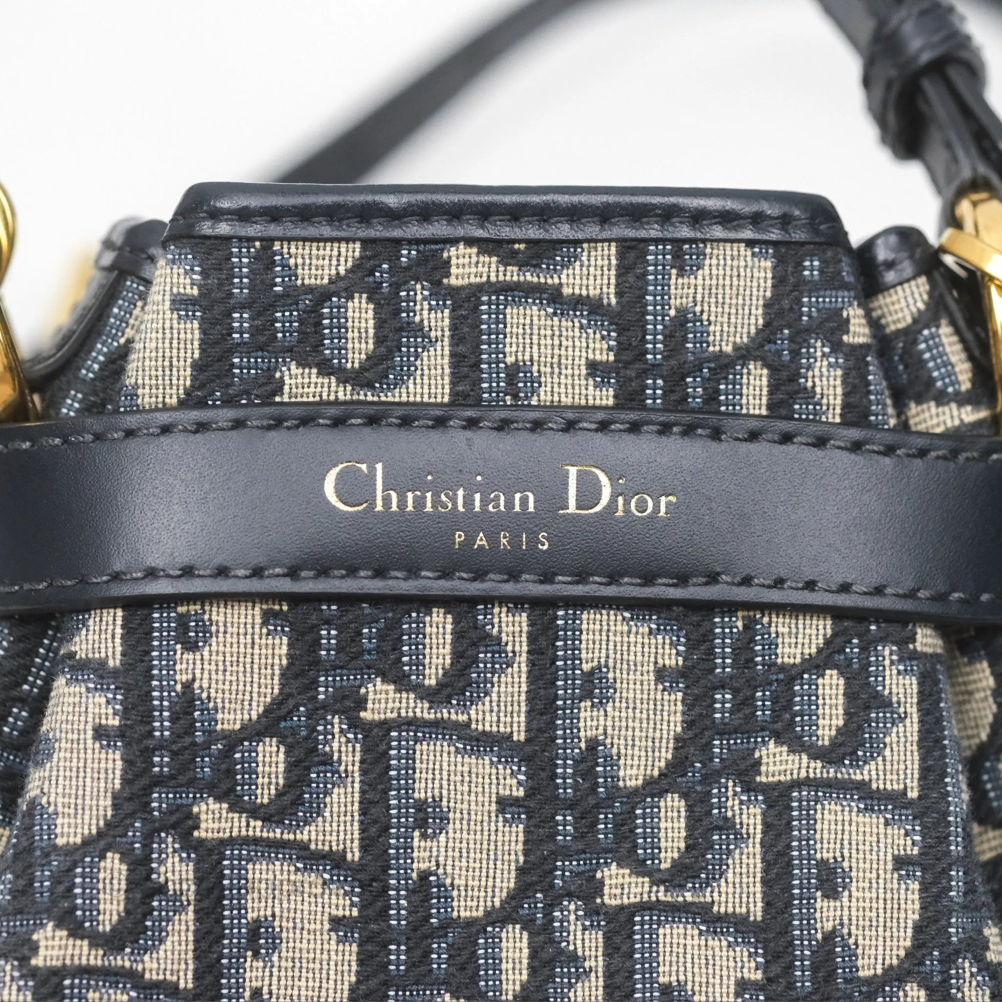 Christian Dior Small O C'est Dior Bucket Bag Blue Dior Oblique Jacquard