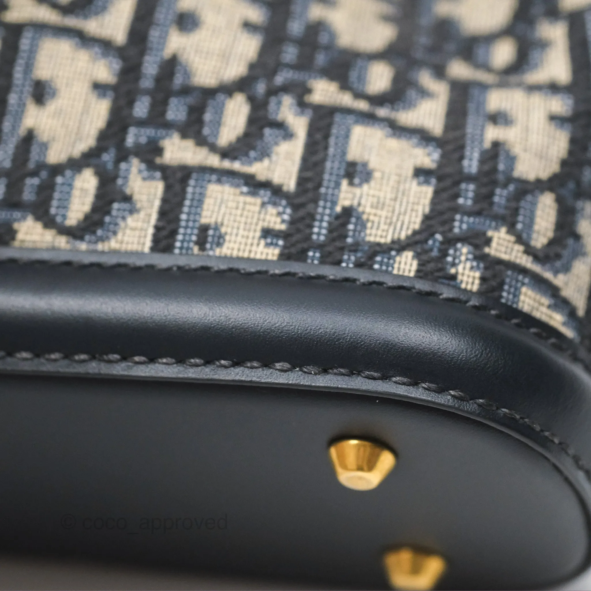 Christian Dior Small O C'est Dior Bucket Bag Blue Dior Oblique Jacquard